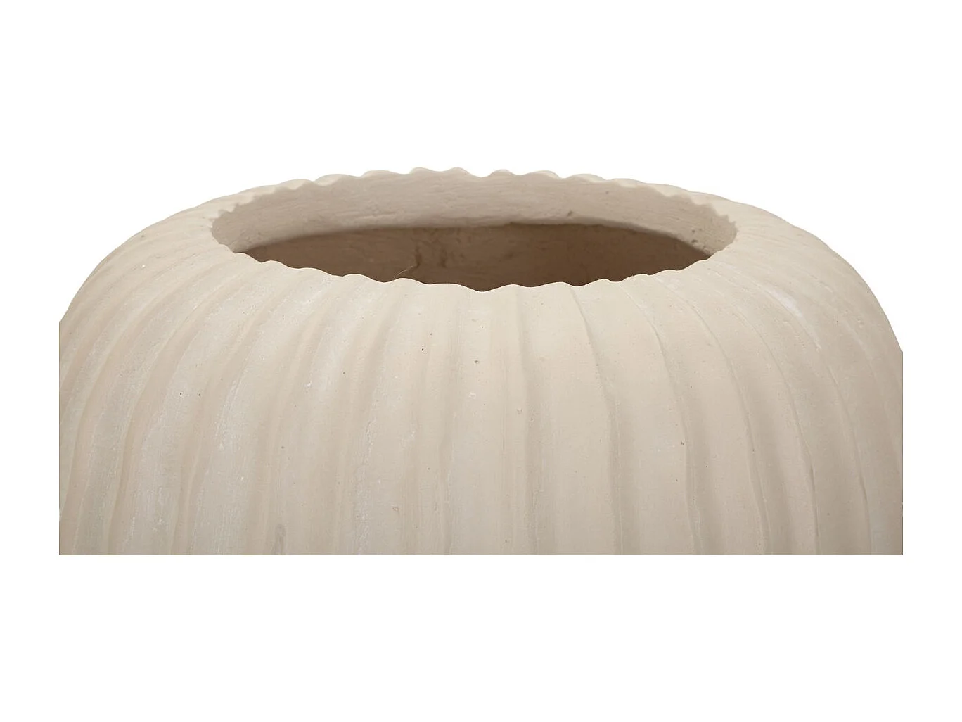 Vase Décoratif MF835, Beige, 26,5x26,5x26 cm, Seven Design