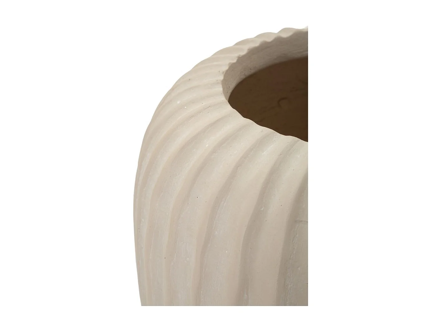 Vase Décoratif MF835, Beige, 26,5x26,5x26 cm, Seven Design