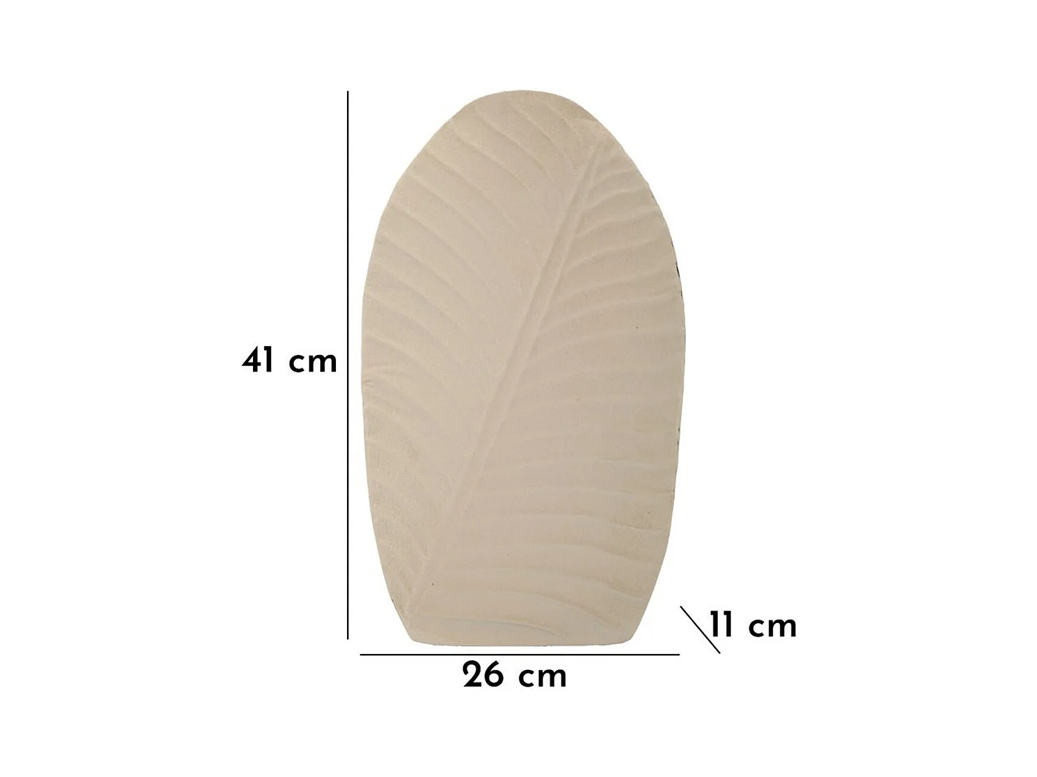 Vase Décoratif MF809, Beige, 26x11x41 cm, Seven Design