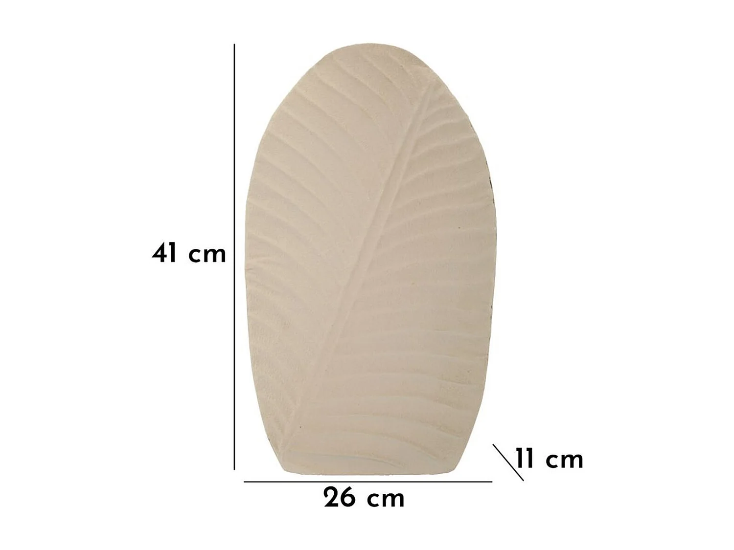 Wazon Dekoracyjny MF809, Beżowy, 26x11x41 cm, Seven Design