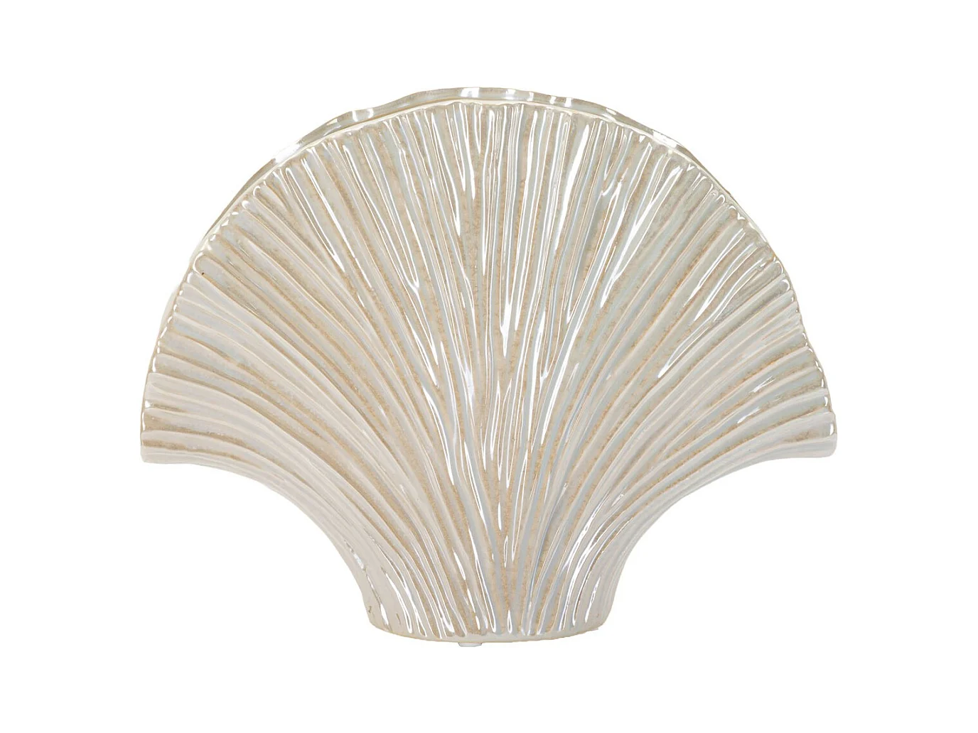 Vase Décoratif MF843, Blanc, 35,5x11,5x27 cm, Seven Design