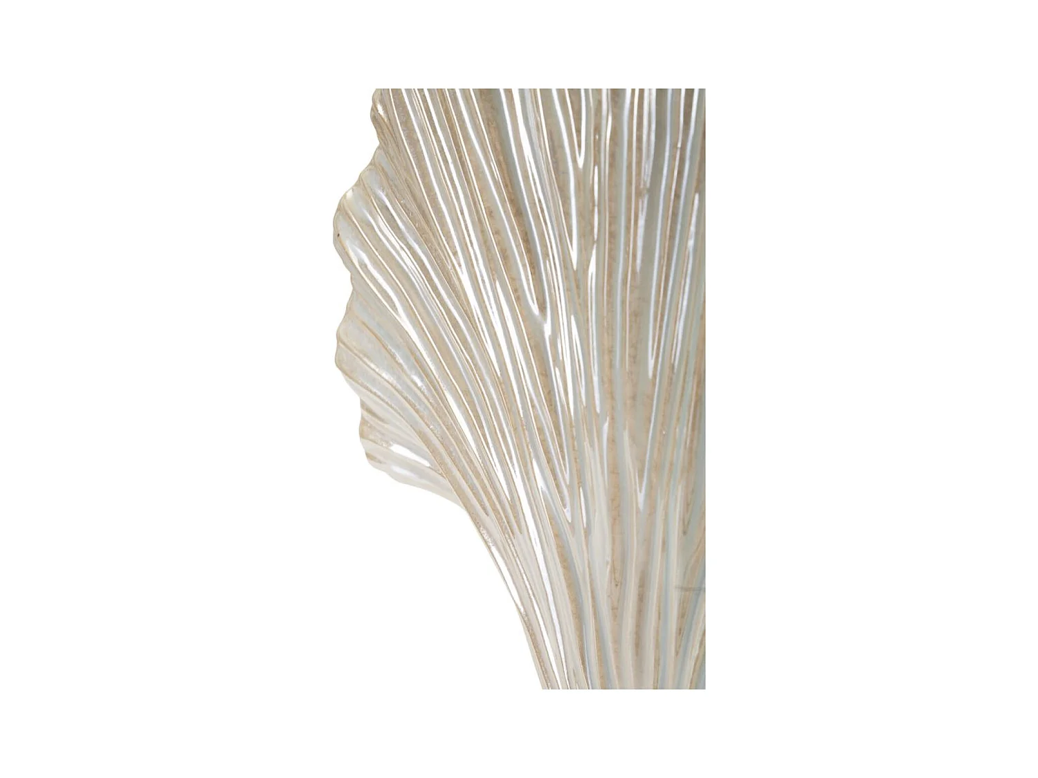 Vase Décoratif MF843, Blanc, 35,5x11,5x27 cm, Seven Design