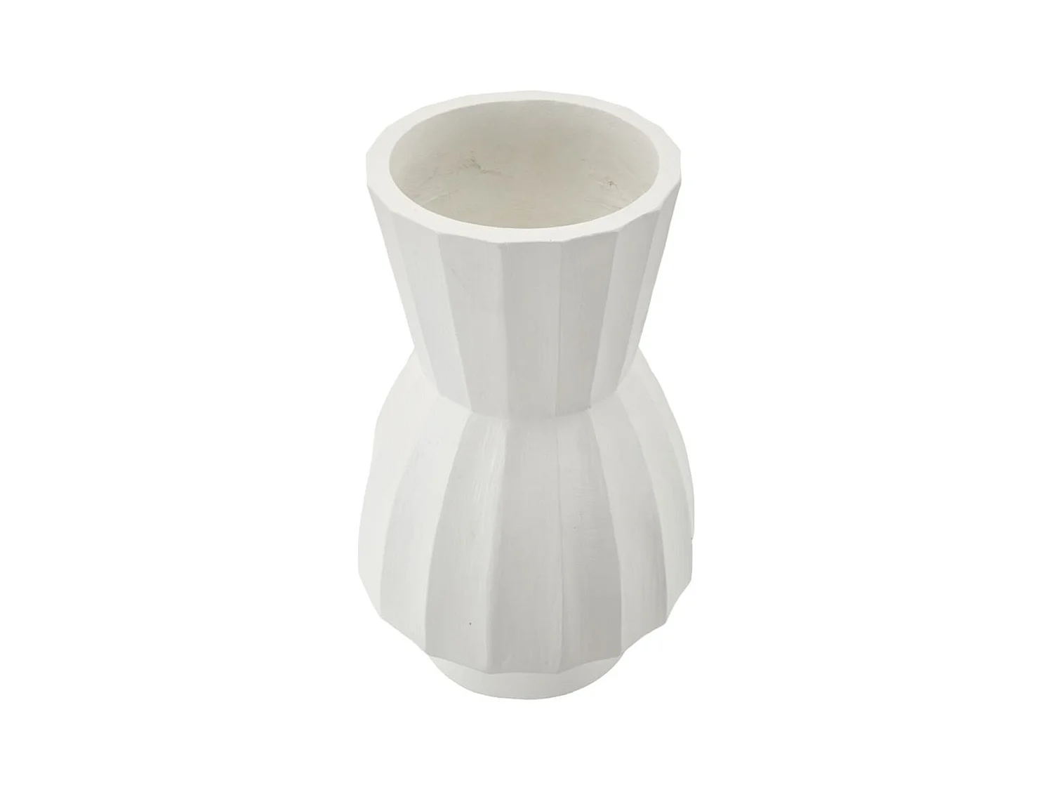 Vase Décoratif MF827, Blanc, 24x24x41 cm, Seven Design