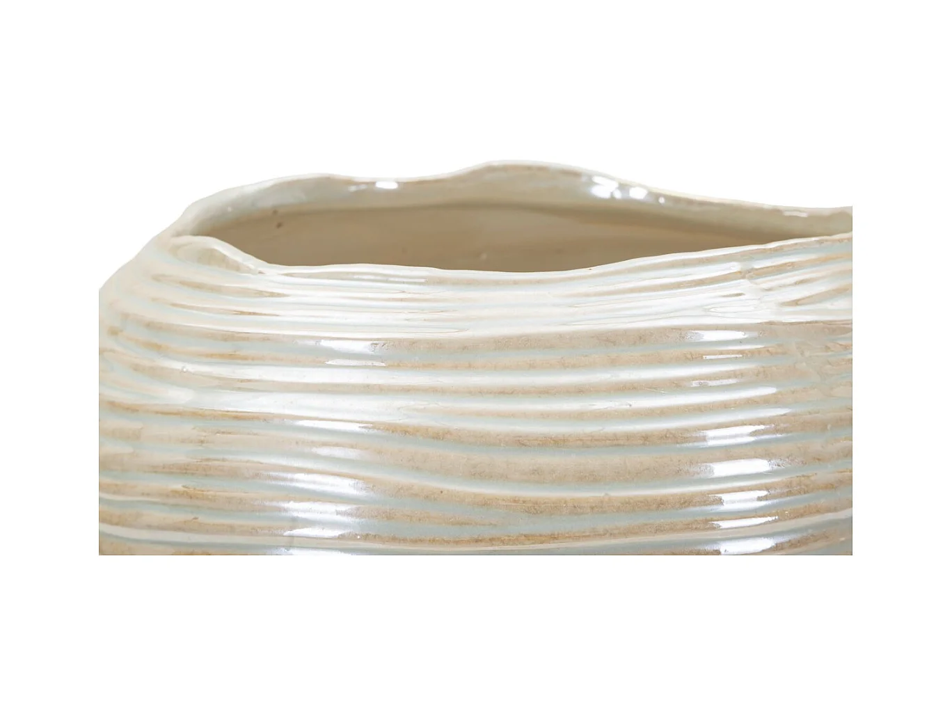 Vase Décoratif MF841, Blanc, 27x27x24 cm, Seven Design