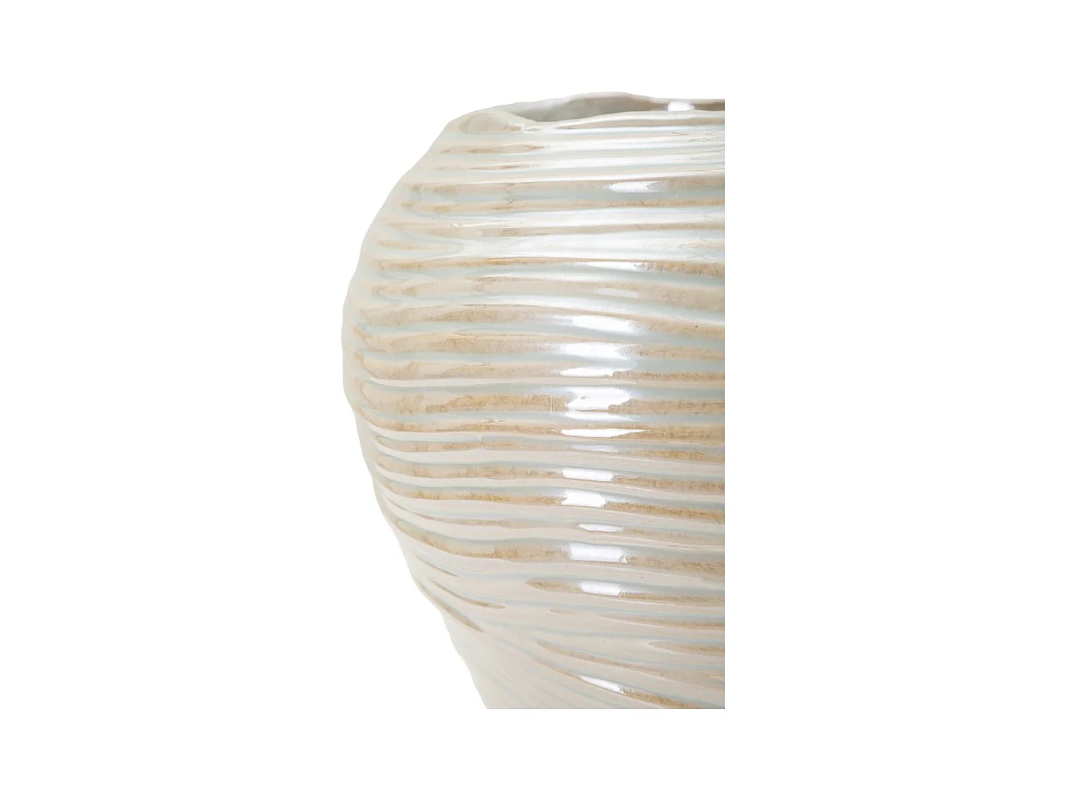 Vase Décoratif MF841, Blanc, 27x27x24 cm, Seven Design