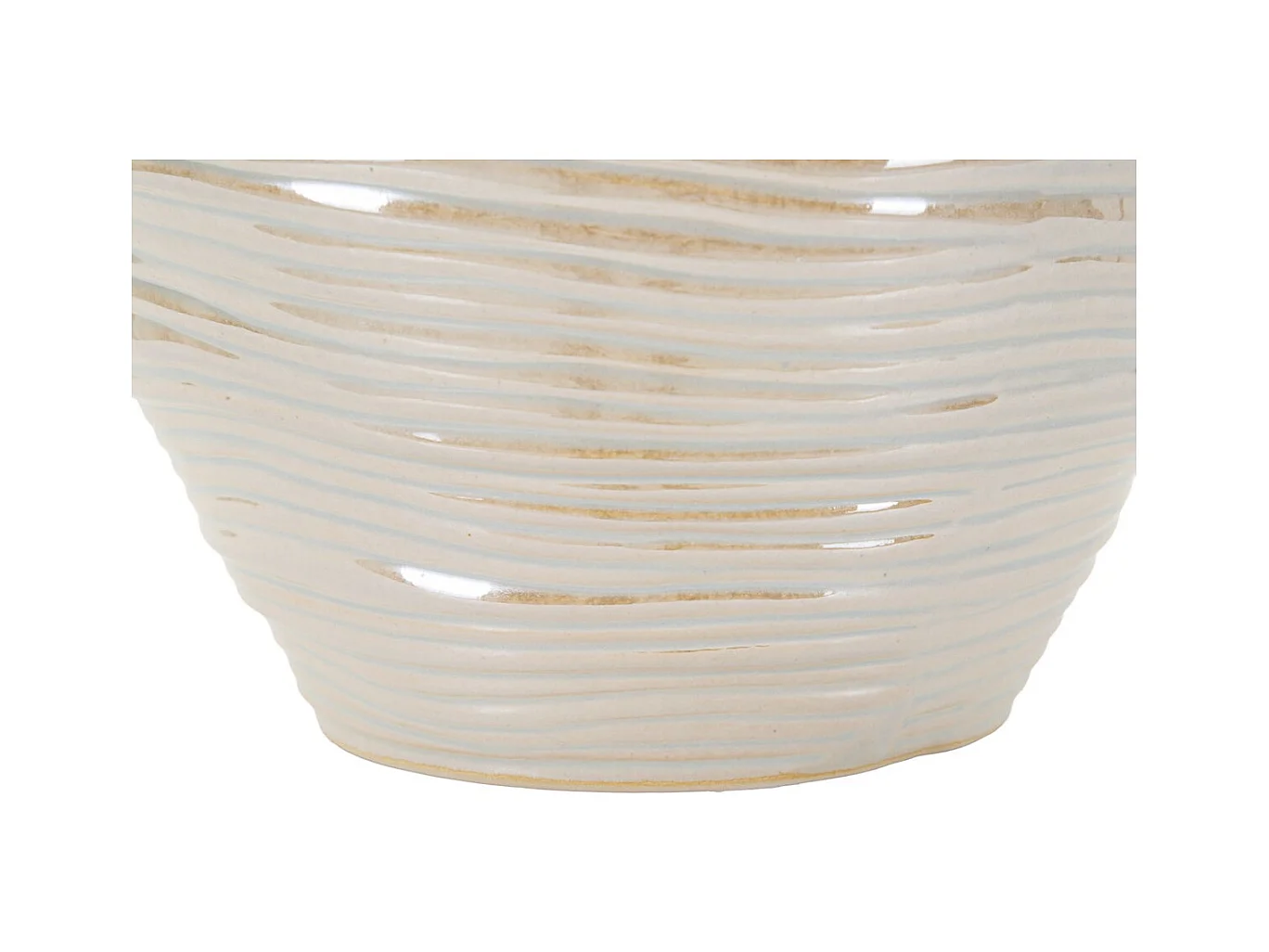 Vase Décoratif MF841, Blanc, 27x27x24 cm, Seven Design