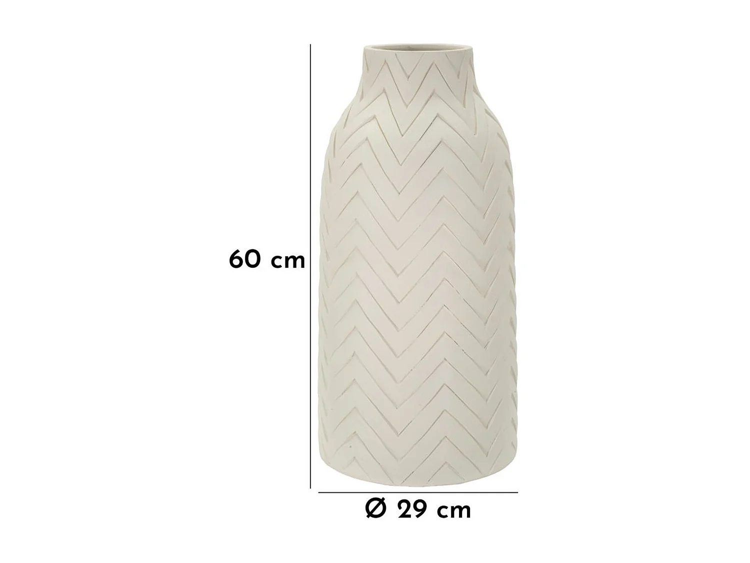 Wazon Dekoracyjny MF813, Beżowy, 29x29x60 cm, Seven Design