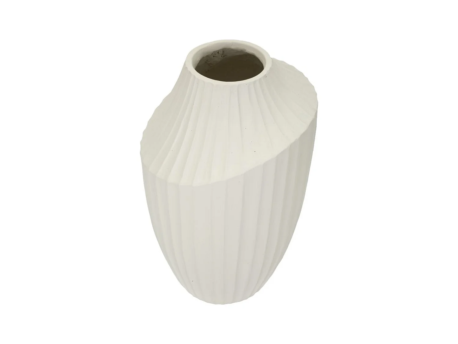 Vase Décoratif MF836, Beige, 22,5x22,5x38 cm, Seven Design