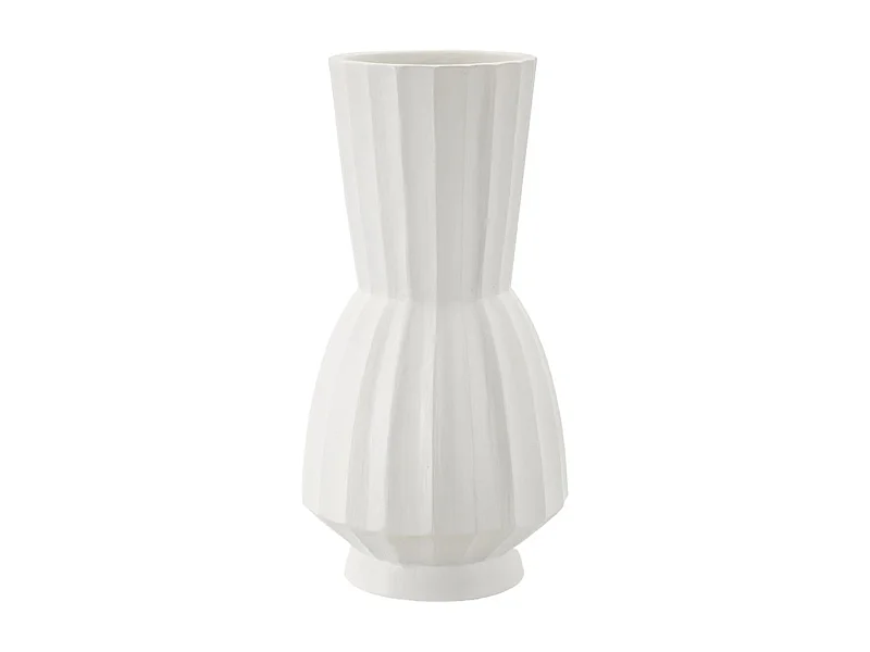 Vaso Decorativo MF828, Bianco, 25x25x50 cm, Epikasa