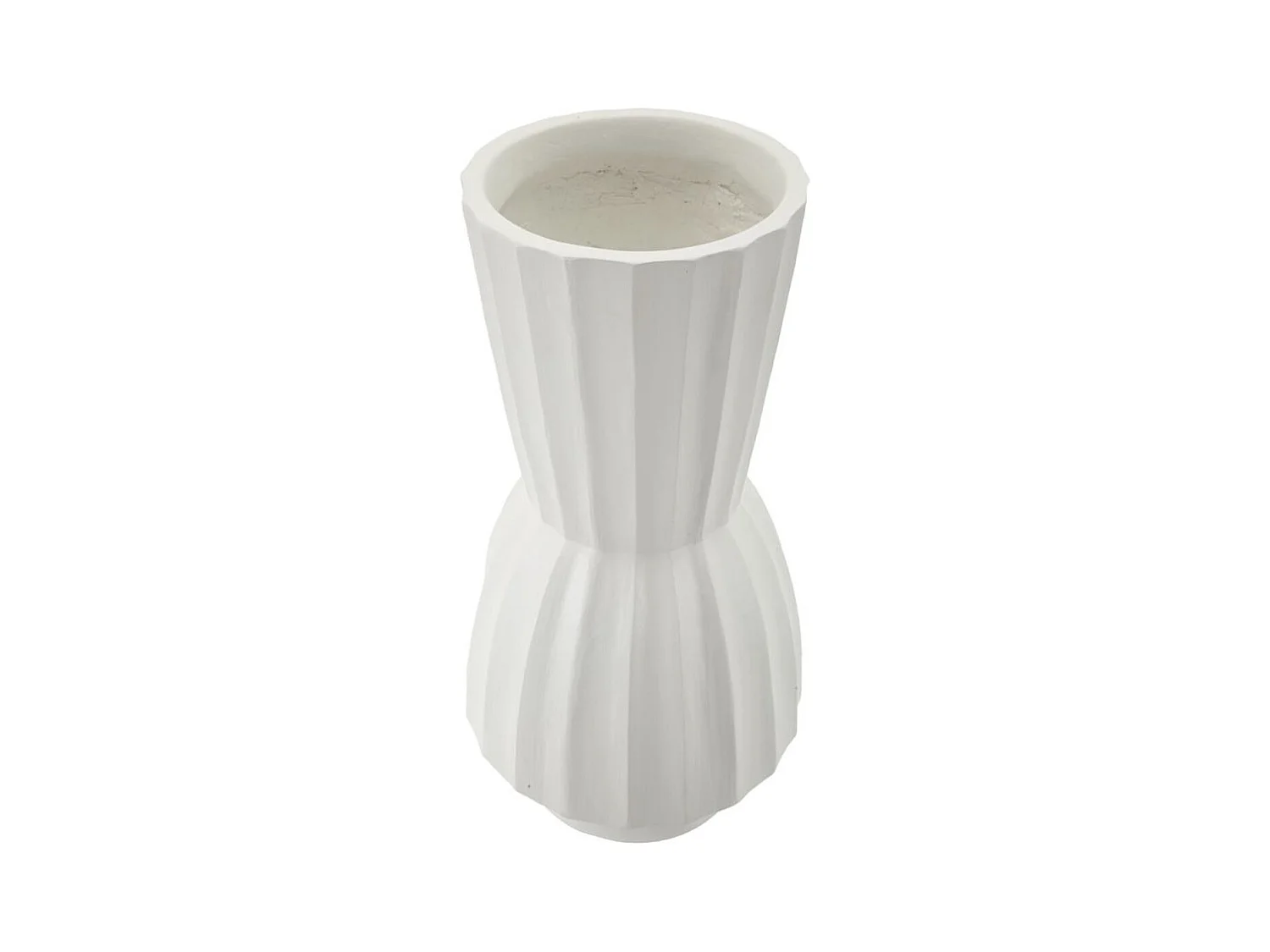 Vase Décoratif MF828, Blanc, 25x25x50 cm, Seven Design