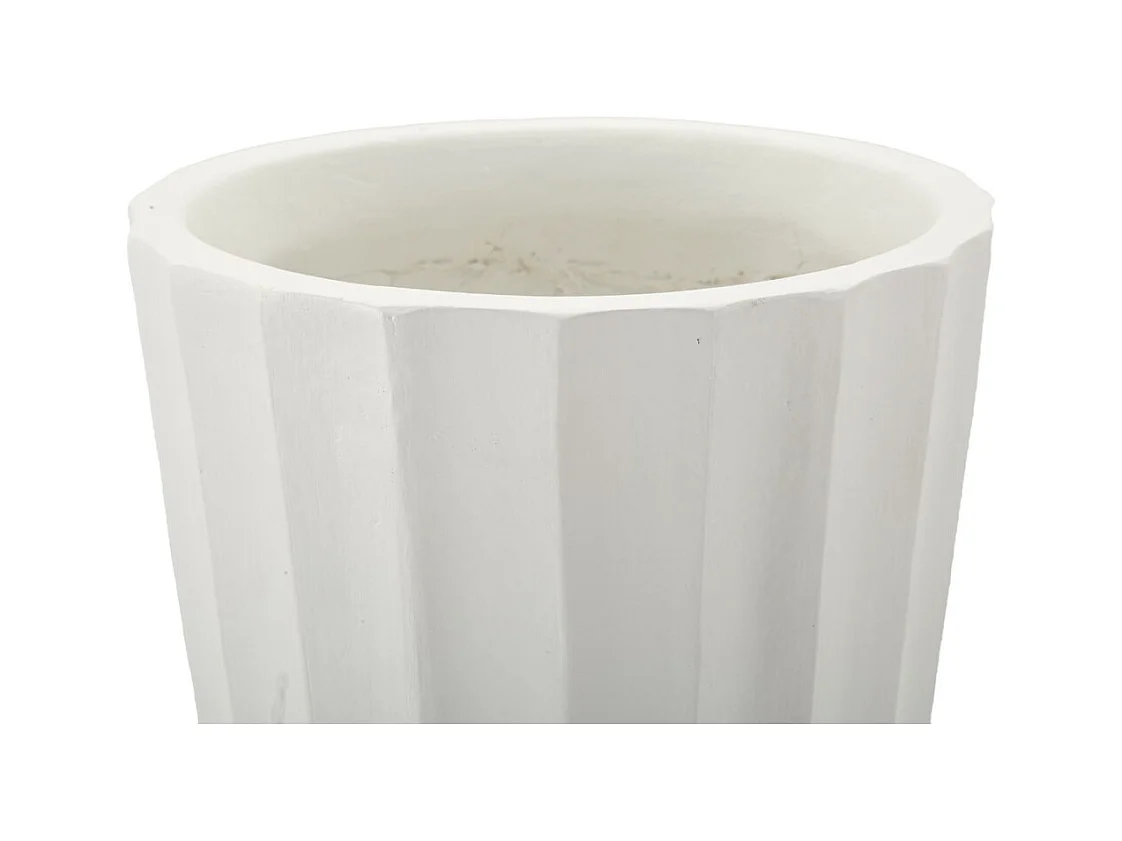 Vase Décoratif MF828, Blanc, 25x25x50 cm, Seven Design