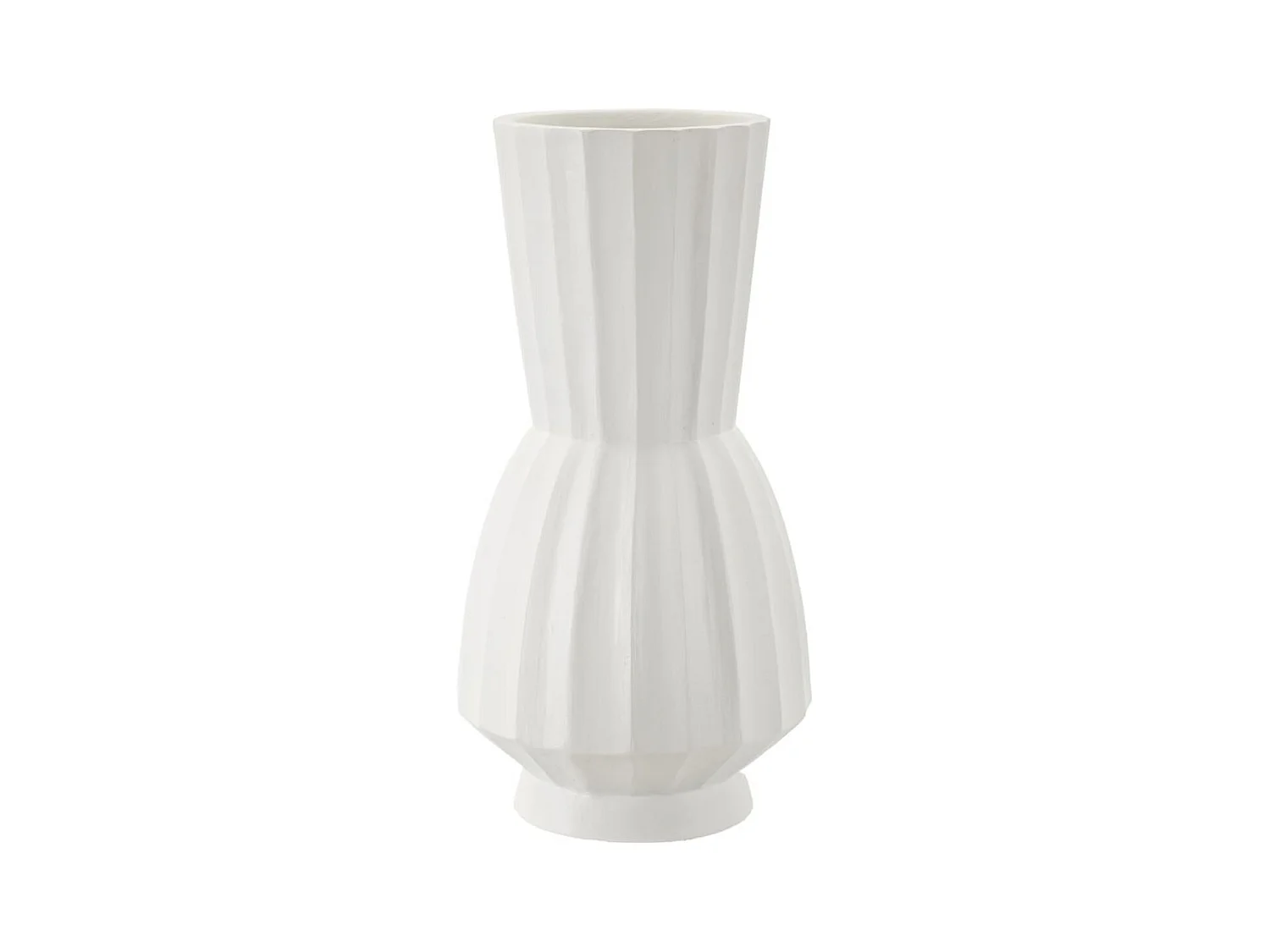 Vase Décoratif MF828, Blanc, 25x25x50 cm, Epikasa