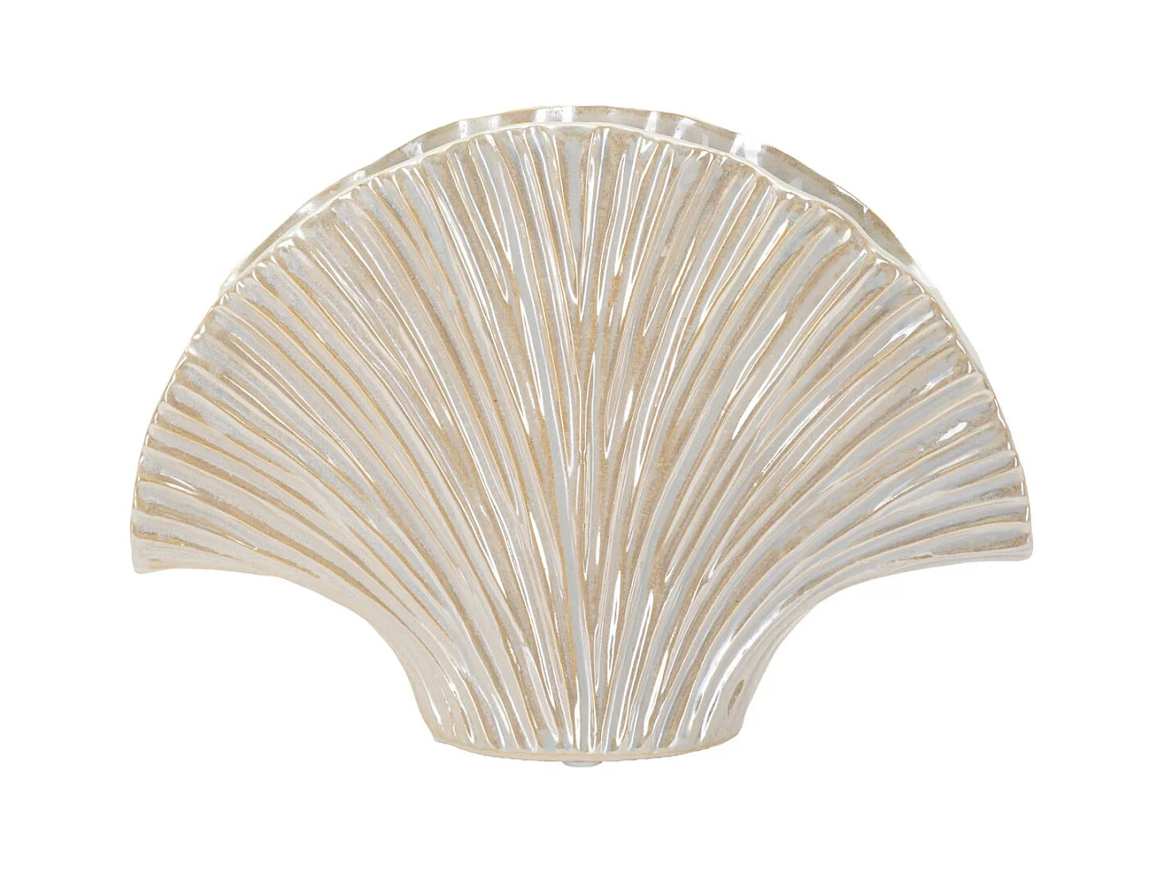 Vase Décoratif MF851, Blanc, 27x8x19 cm, Epikasa