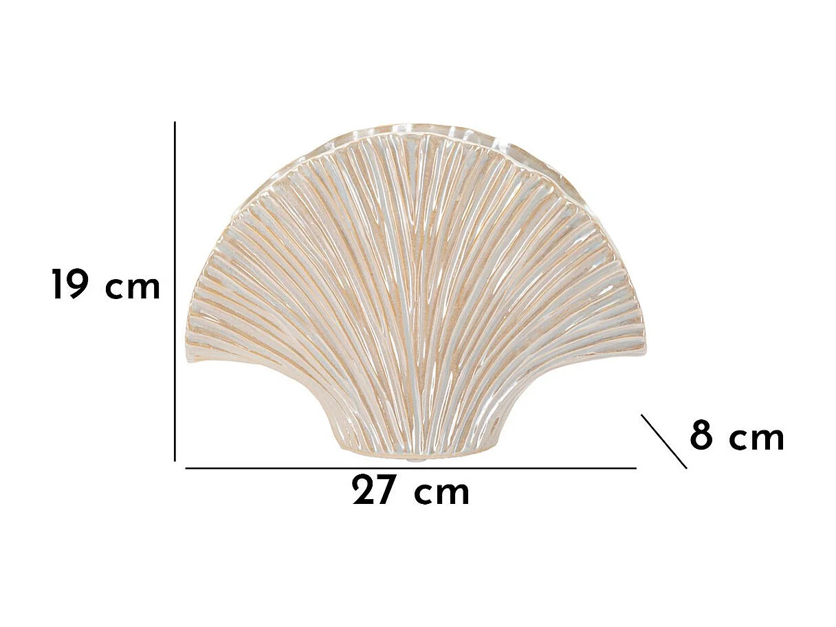 Wazon Dekoracyjny MF851, Biały, 27x8x19 cm, Seven Design