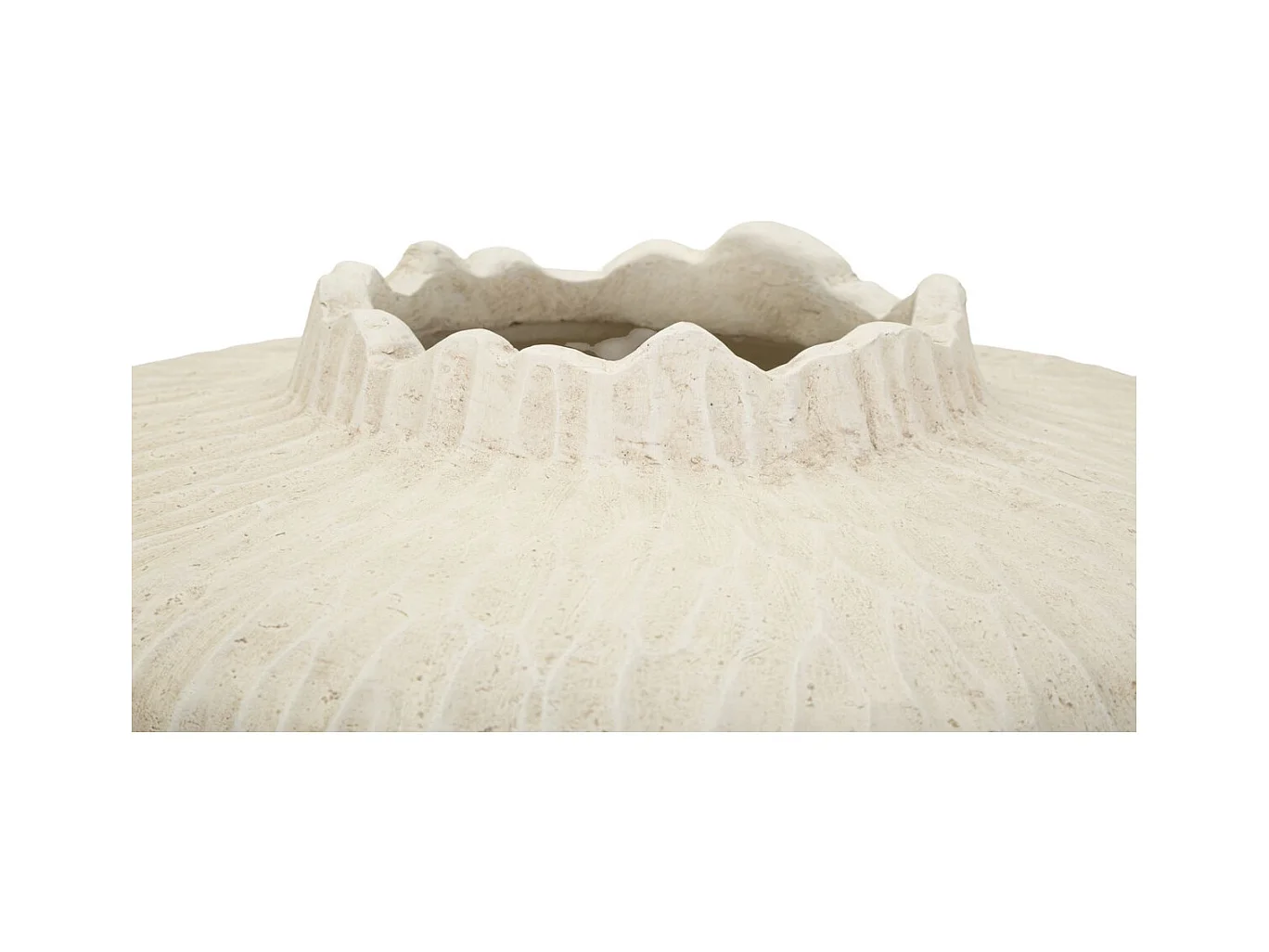 Vase Décoratif MF824, Beige, 35x35x32,5 cm, Epikasa