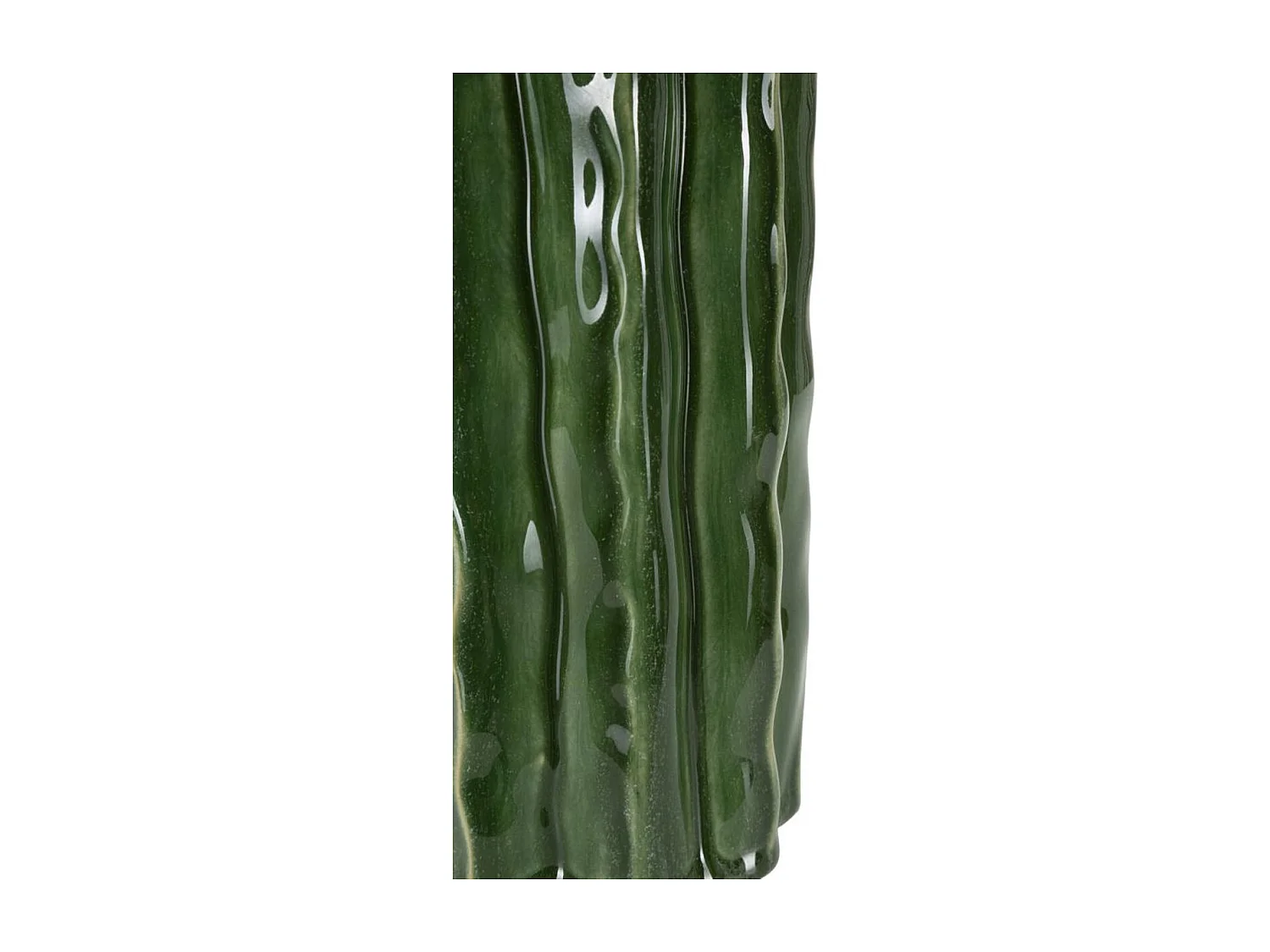 Vase Décoratif Edoardo, Vert, 11,5x11,5x23,5 cm, Seven Design
