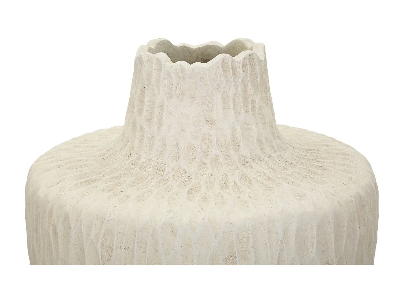 Wazon Dekoracyjny MF819, Beżowy, 29,5x29,5x57 cm, Seven Design