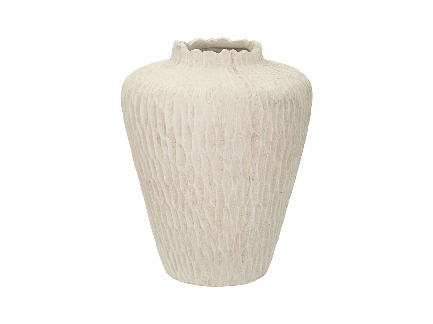 Vase Décoratif MF823, Beige, 32x32x40 cm, Epikasa