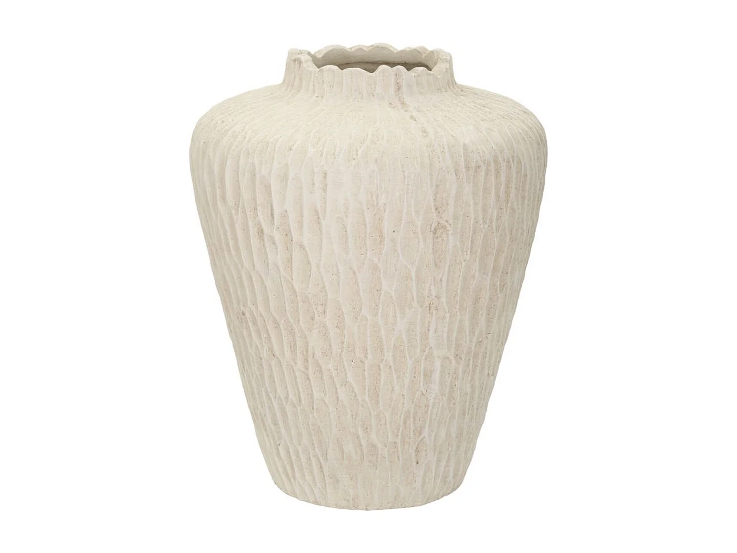 Wazon Dekoracyjny MF823, Beżowy, 32x32x40 cm, Seven Design