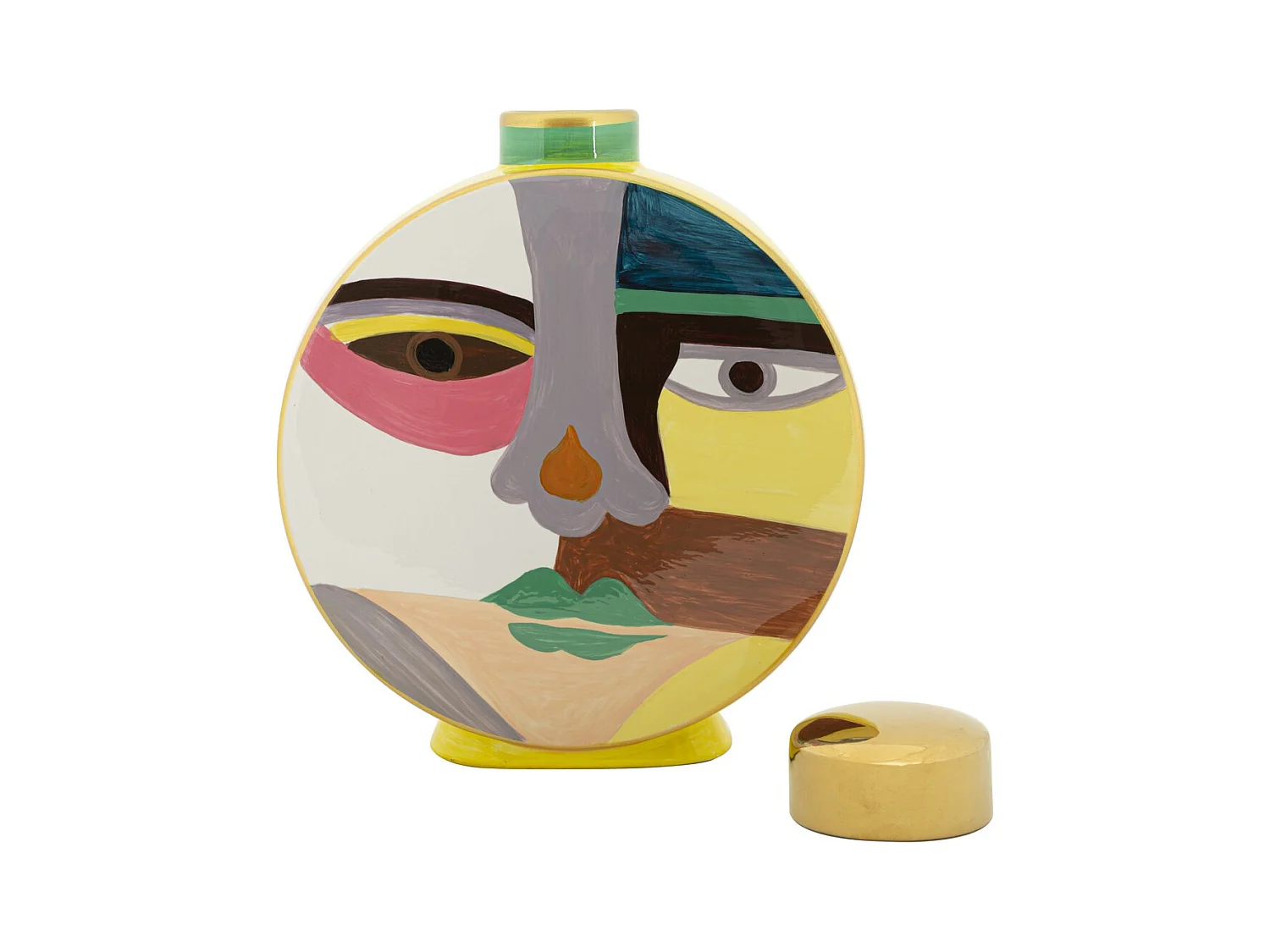 Vase Décoratif MF846, Multicouleur, 23x9x28 cm, Seven Design