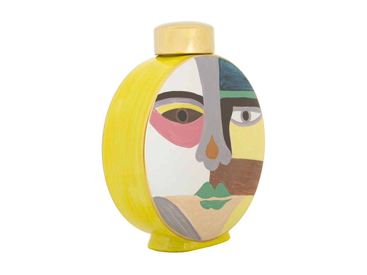 Vase Décoratif MF846, Multicouleur, 23x9x28 cm, Seven Design