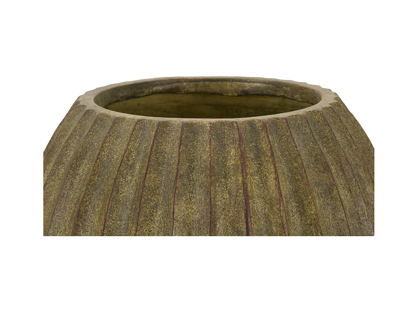 Vase Décoratif MF815, Vert, 32x32x32,5 cm, Seven Design