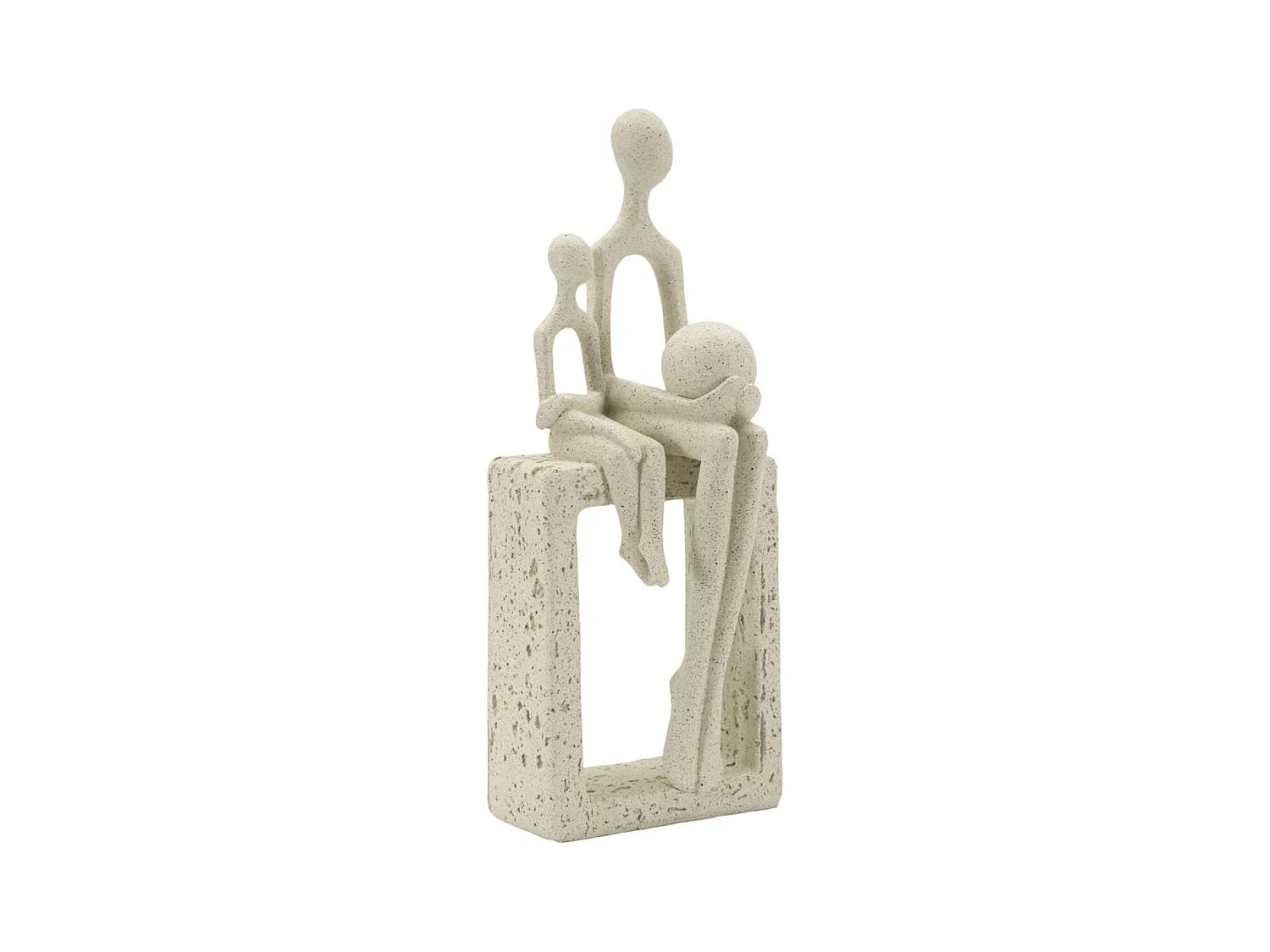 Sculpture Personnes 2, Beige, 10x7,5x26 cm, Seven Design