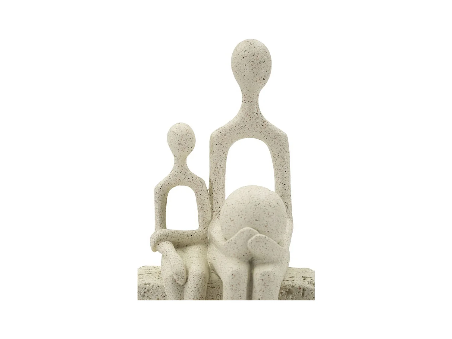 Sculpture Personnes 2, Beige, 10x7,5x26 cm, Seven Design