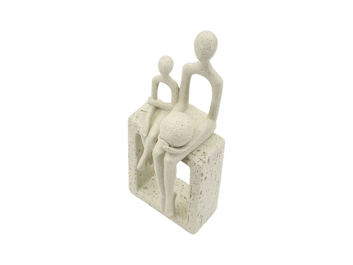 Sculpture Personnes 2, Beige, 10x7,5x26 cm, Seven Design