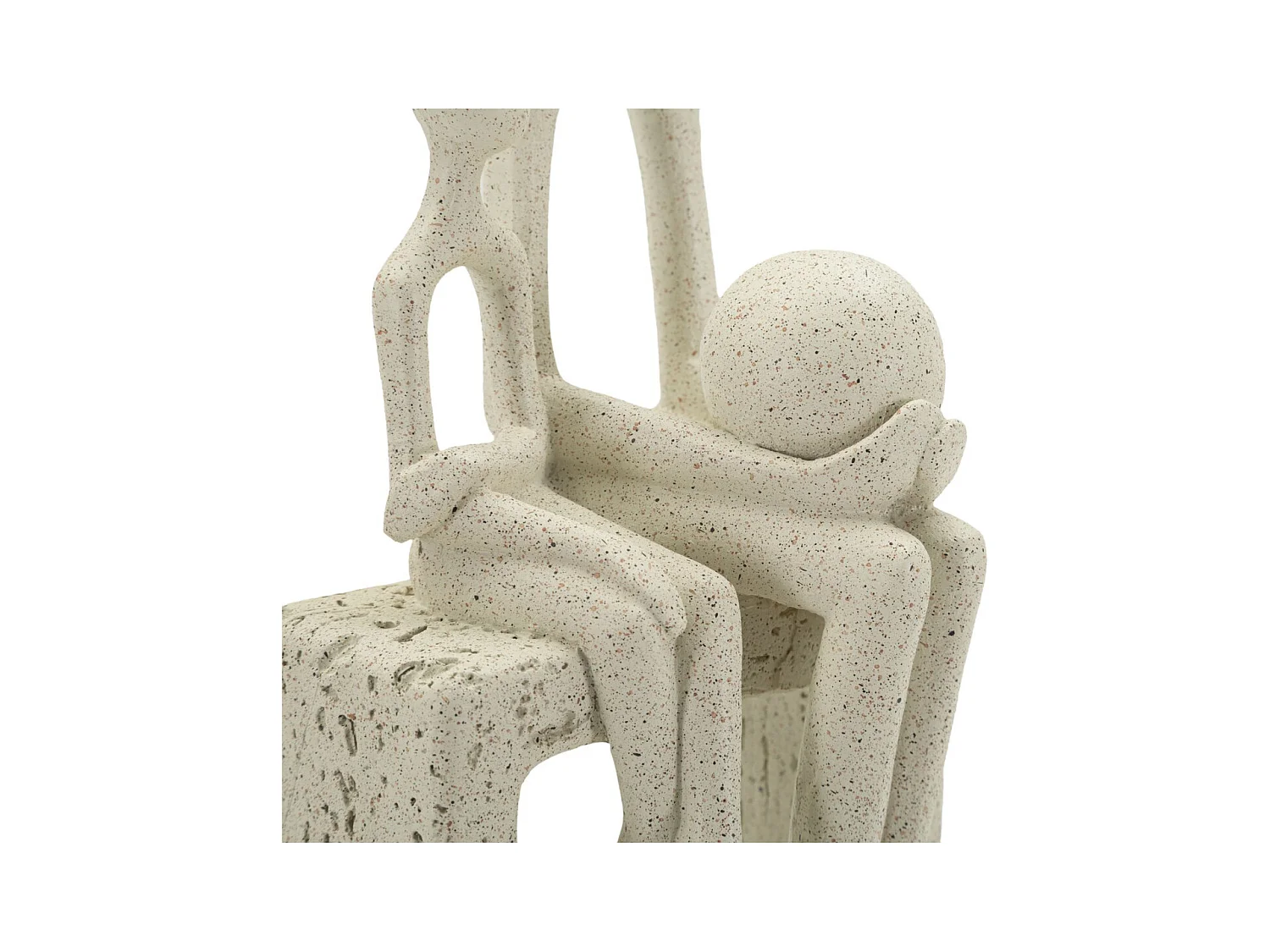 Sculpture Personnes 2, Beige, 10x7,5x26 cm, Seven Design
