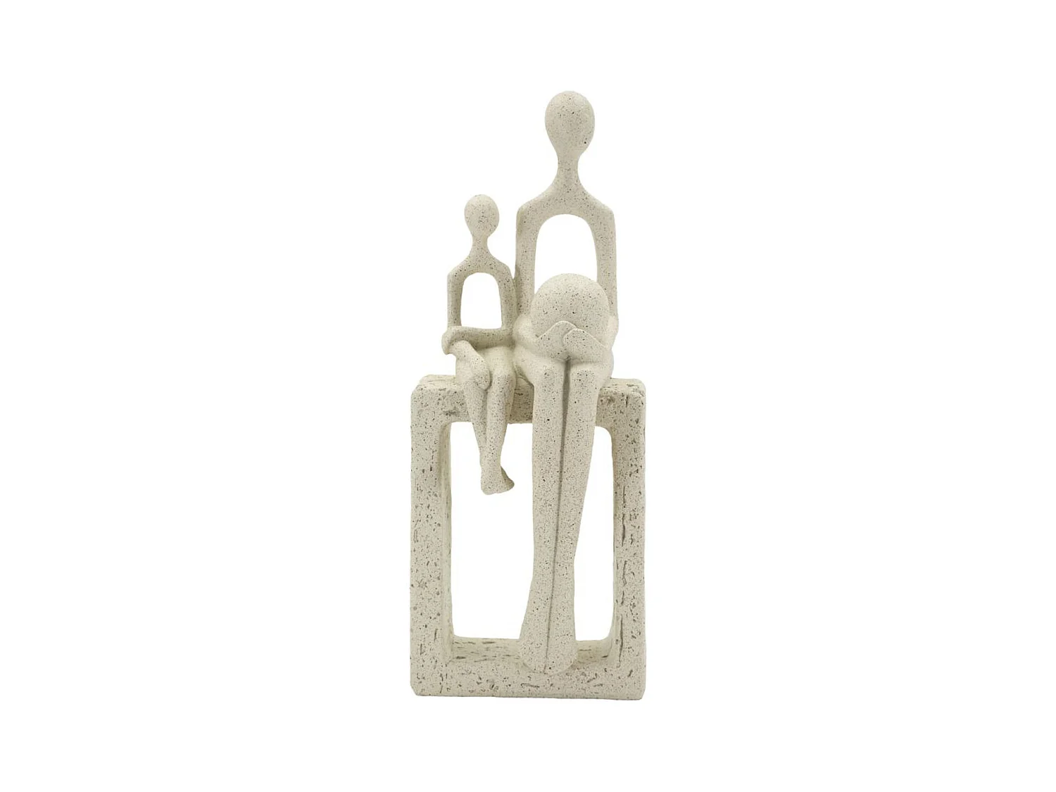 Sculpture Personnes 2, Beige, 10x7,5x26 cm, Epikasa