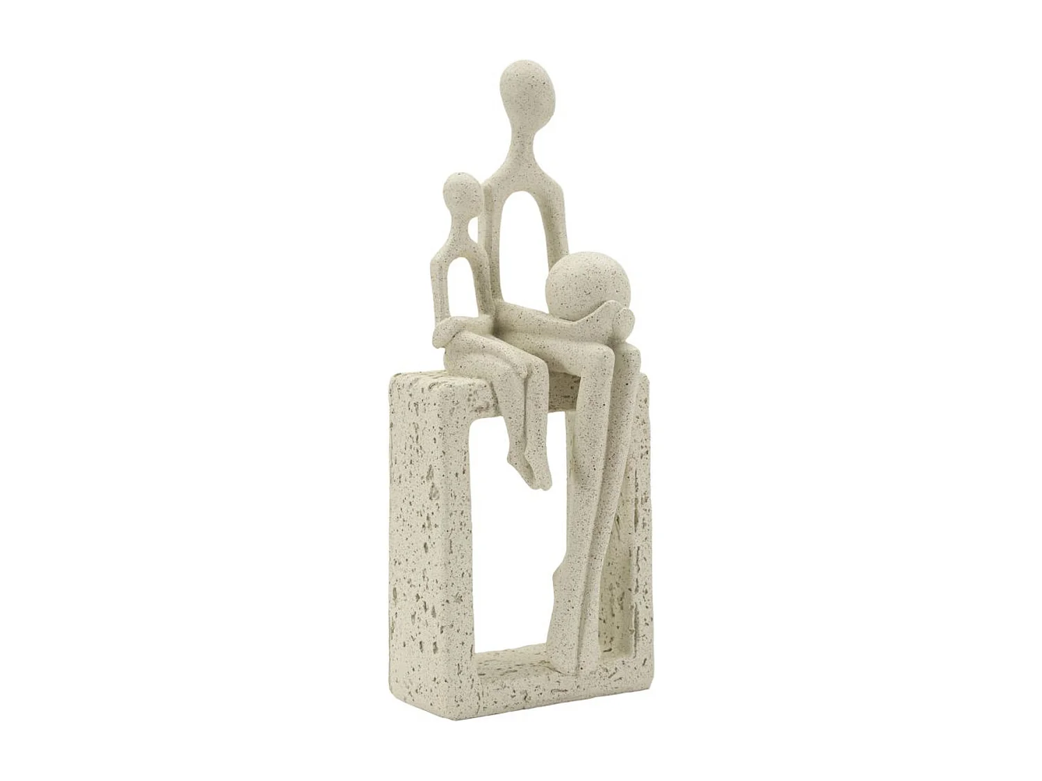 Sculpture Personnes 2, Beige, 10x7,5x26 cm, Seven Design