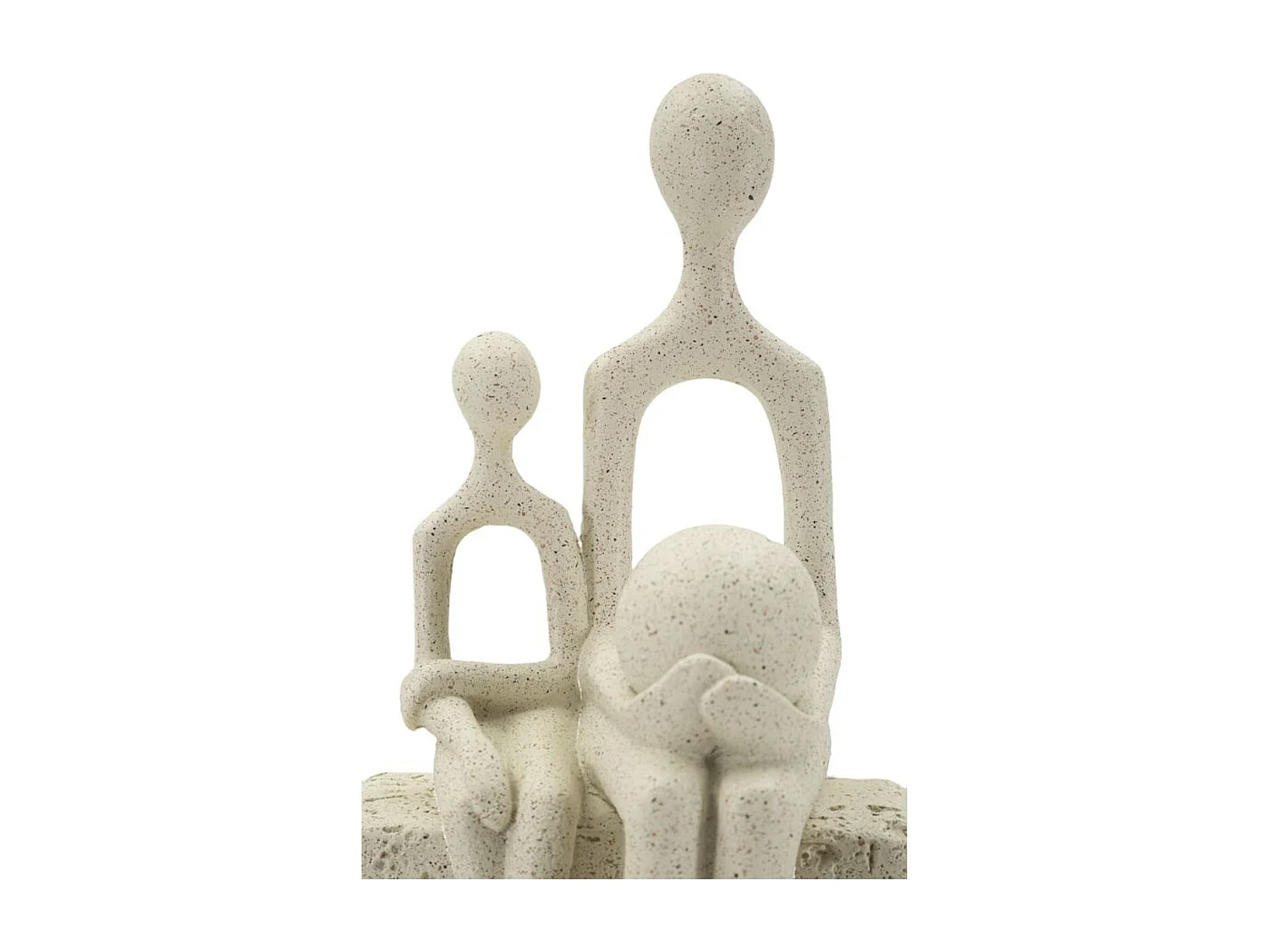Sculpture Personnes 2, Beige, 10x7,5x26 cm, Seven Design