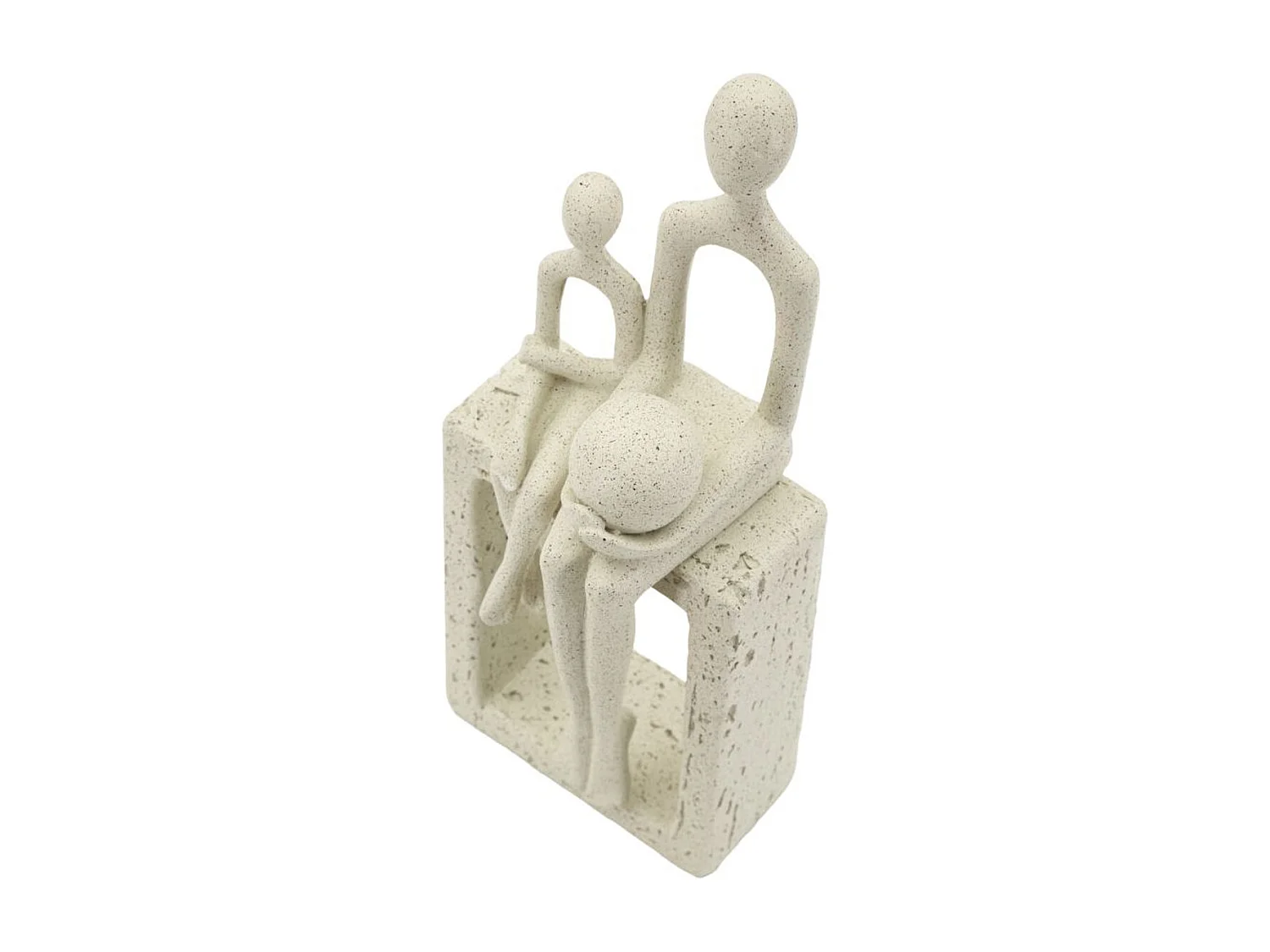 Sculpture Personnes 2, Beige, 10x7,5x26 cm, Seven Design