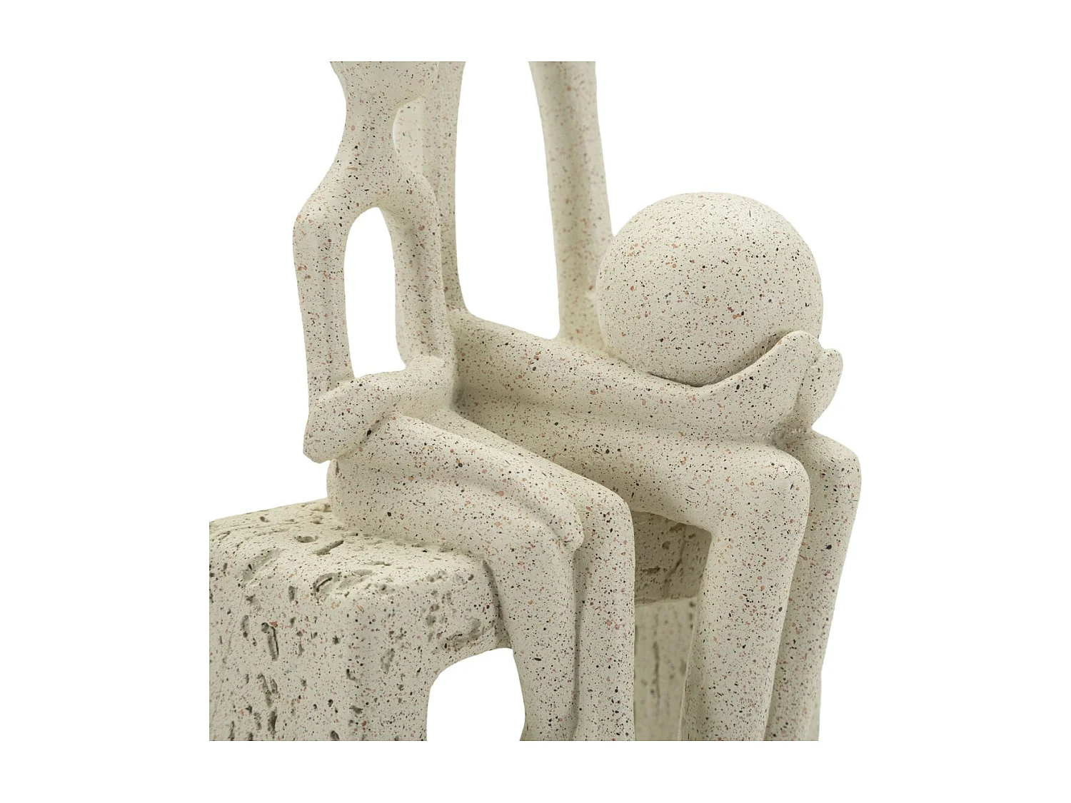 Sculpture Personnes 2, Beige, 10x7,5x26 cm, Seven Design