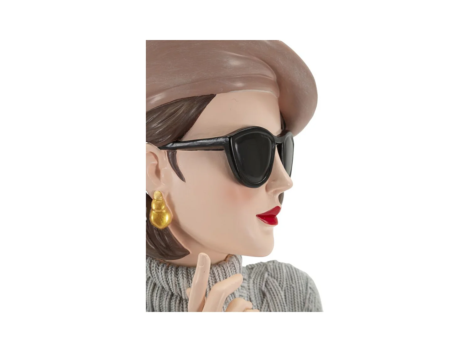 Sculpture Femme, Multicouleur, 18,5x14x26 cm, Seven Design