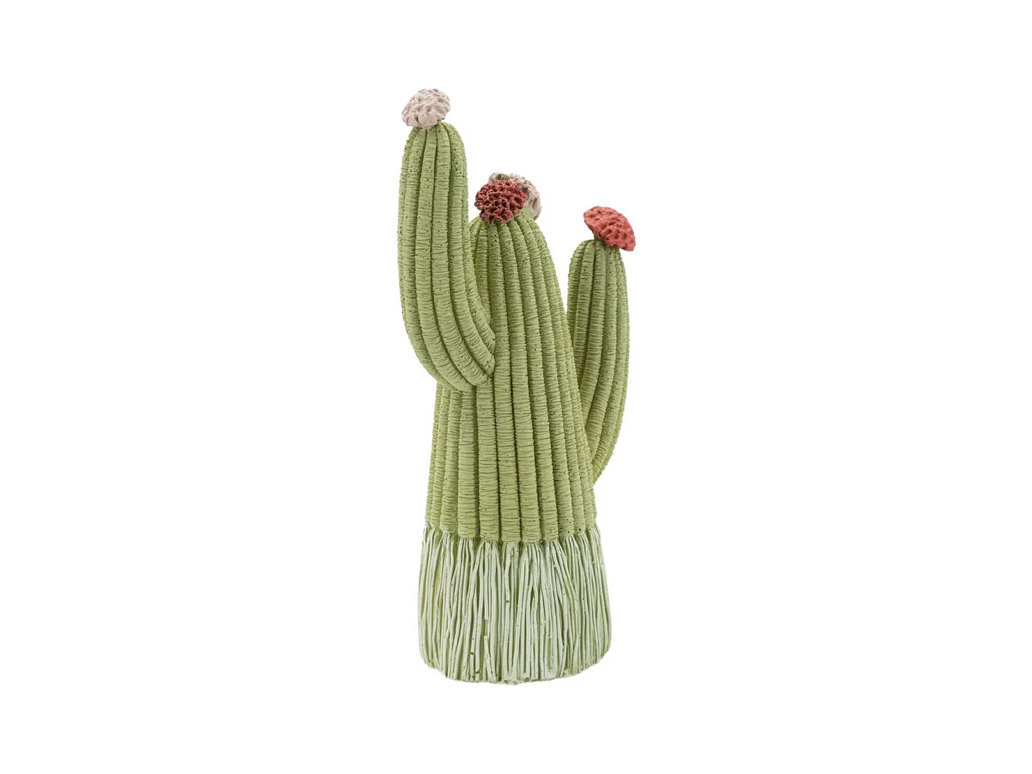 Sculpture Cactus 2, Multicouleur, 10,5x6,5x20,5 cm, Seven Design