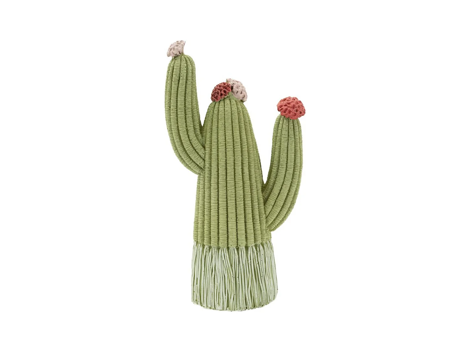 Beeldhouwwerk Cactus 2, Veelkleurig, 10,5x6,5x20,5 cm, Epikasa