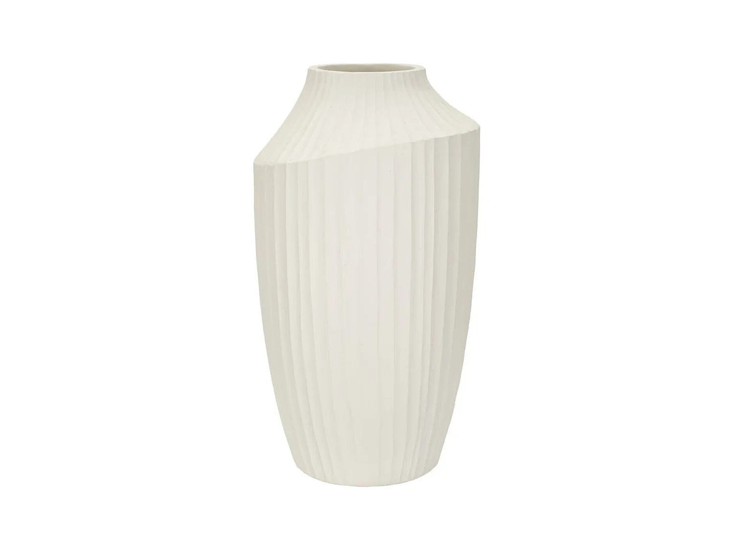 Vase Décoratif MF816, Beige, 28,5x28,5x50,5 cm, Epikasa