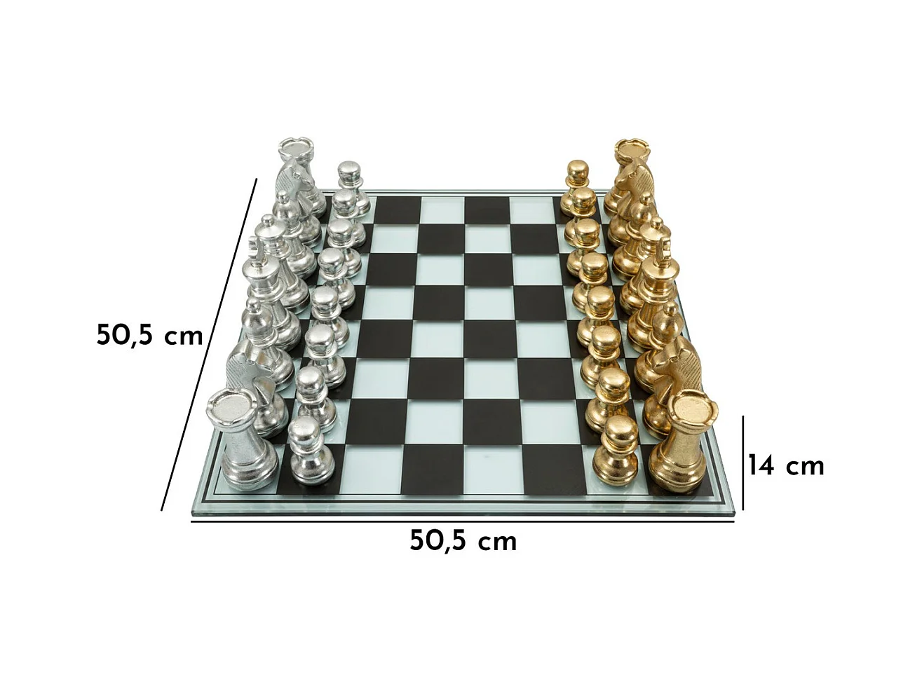 Sculpture Échiquier 1, Multicouleur, 50,5x50,5x14 cm, Seven Design