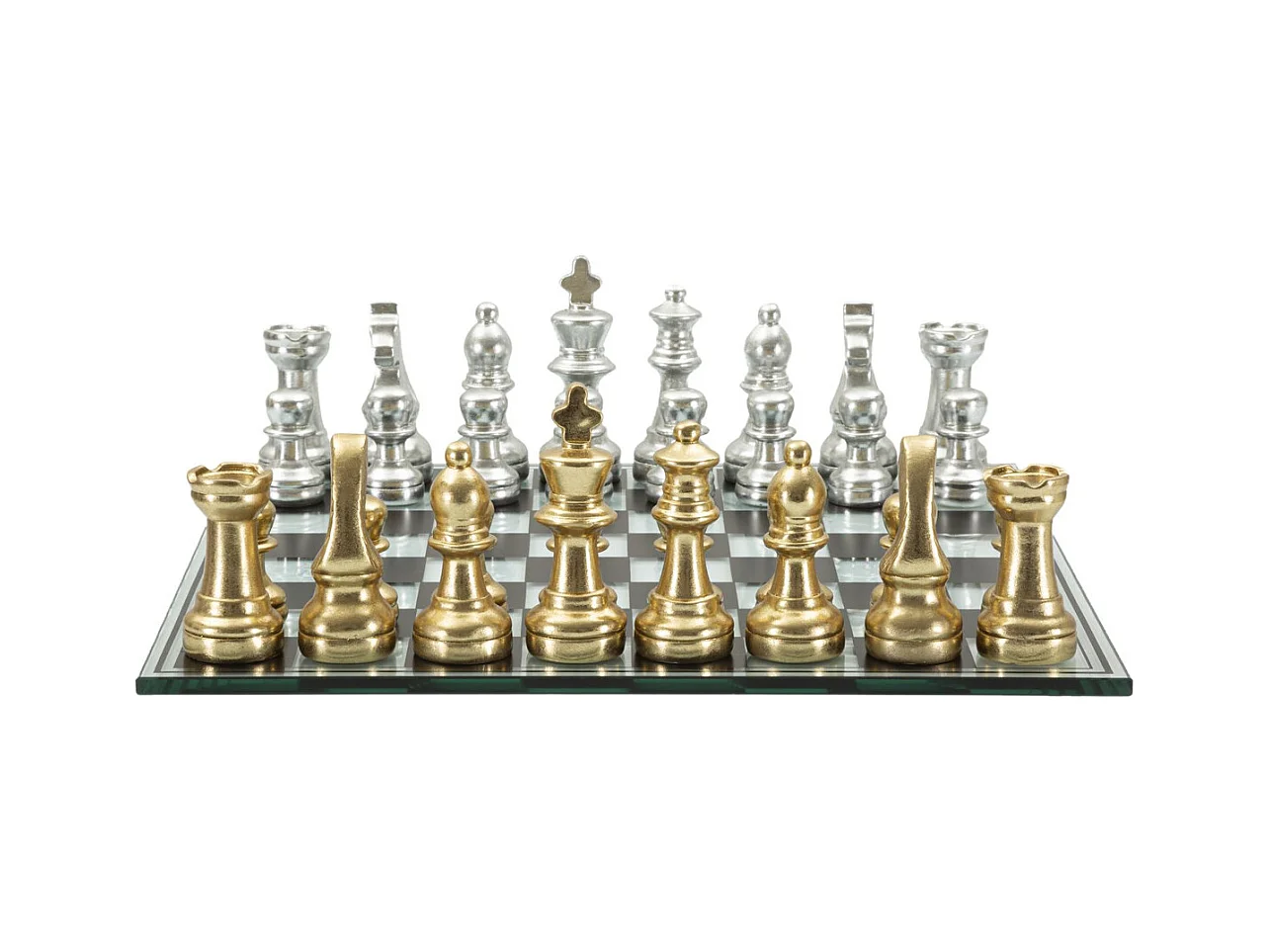Beeldhouwwerk Schaakbord 1, Veelkleurig, 50,5x50,5x14 cm, Epikasa
