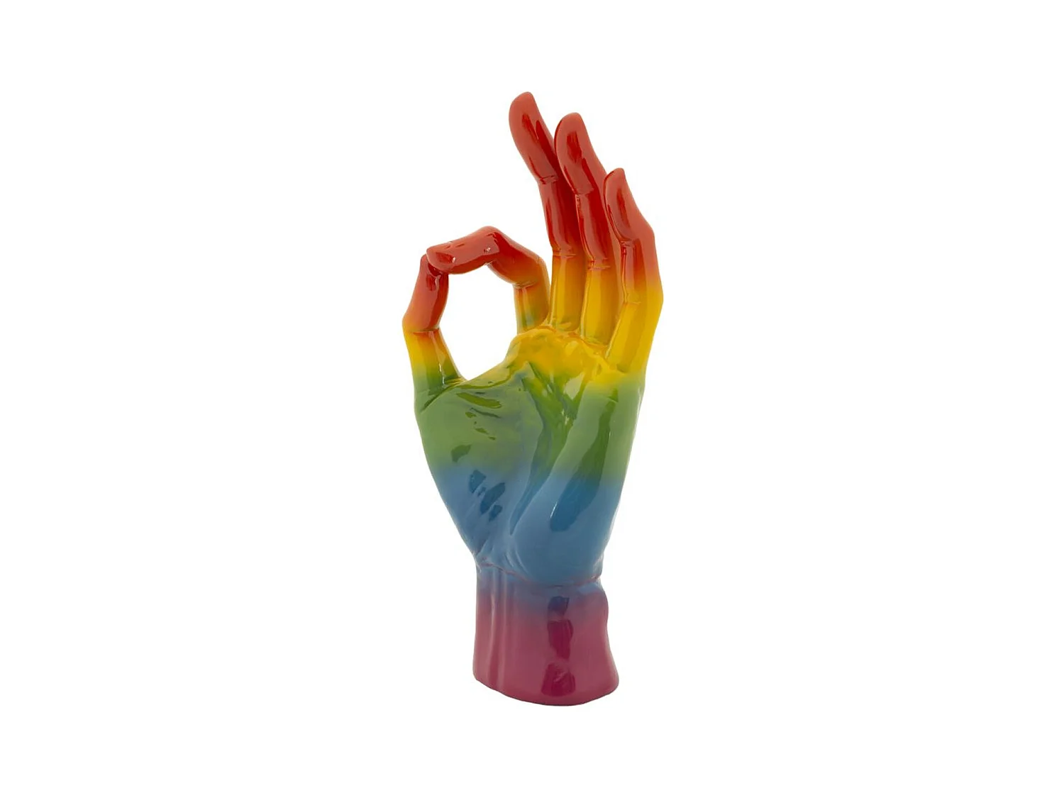 Sculpture Main, Multicouleur, 16x10,5x36 cm, Seven Design