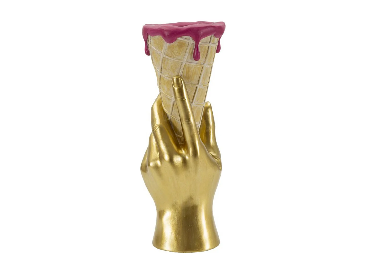 Escultura Gelado 1, Multicolorido, 12,5x11x31 cm, Seven Design