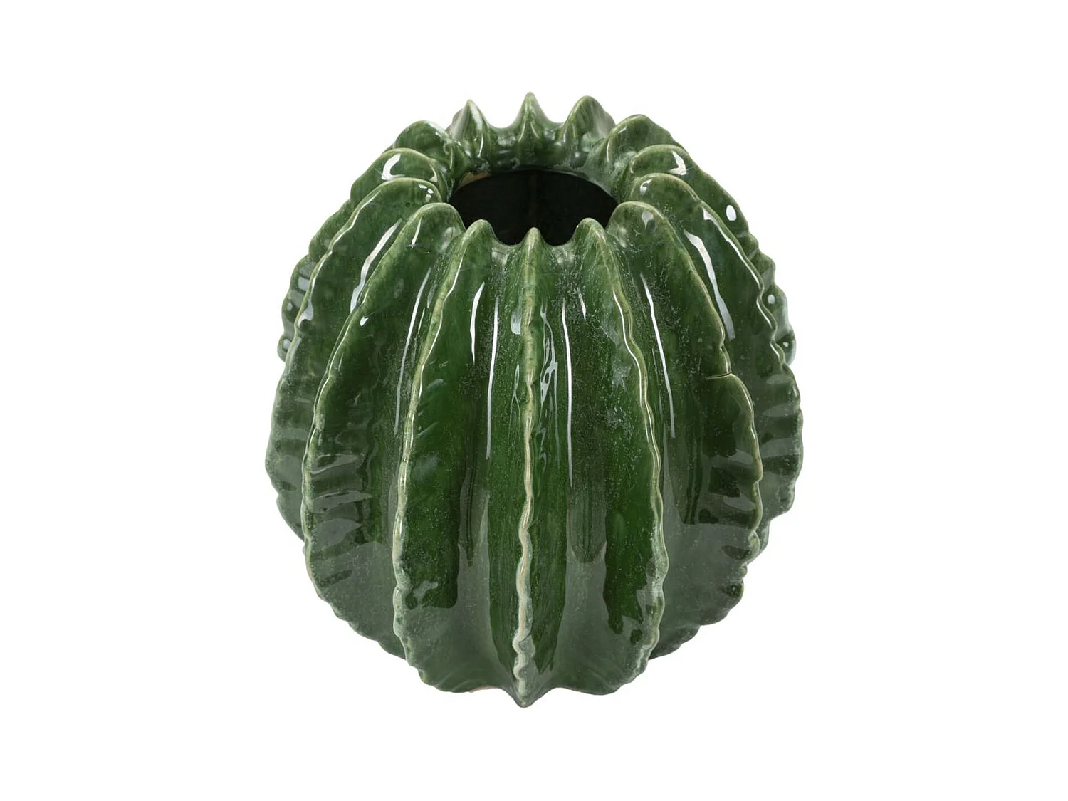 Vase Décoratif MF820, Vert, 23,5x23,5x24,5 cm, Seven Design