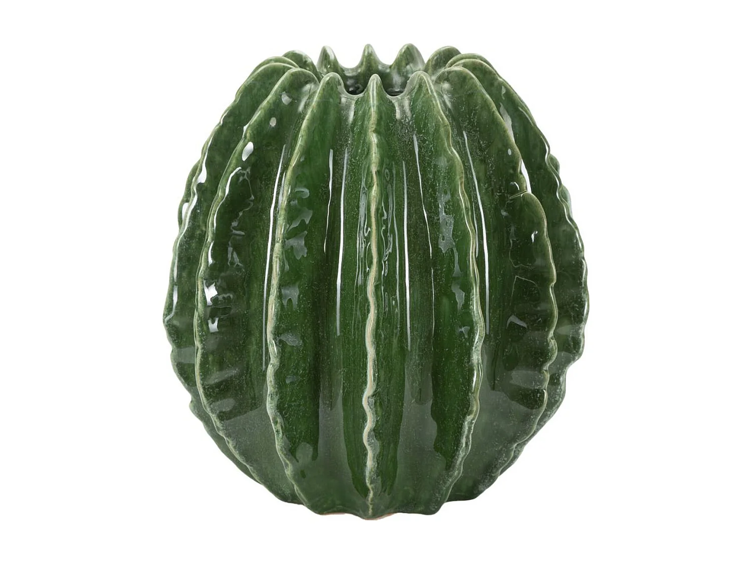 Vaso Decorativo MF820, Verde, 23,5x23,5x24,5 cm, Seven Design