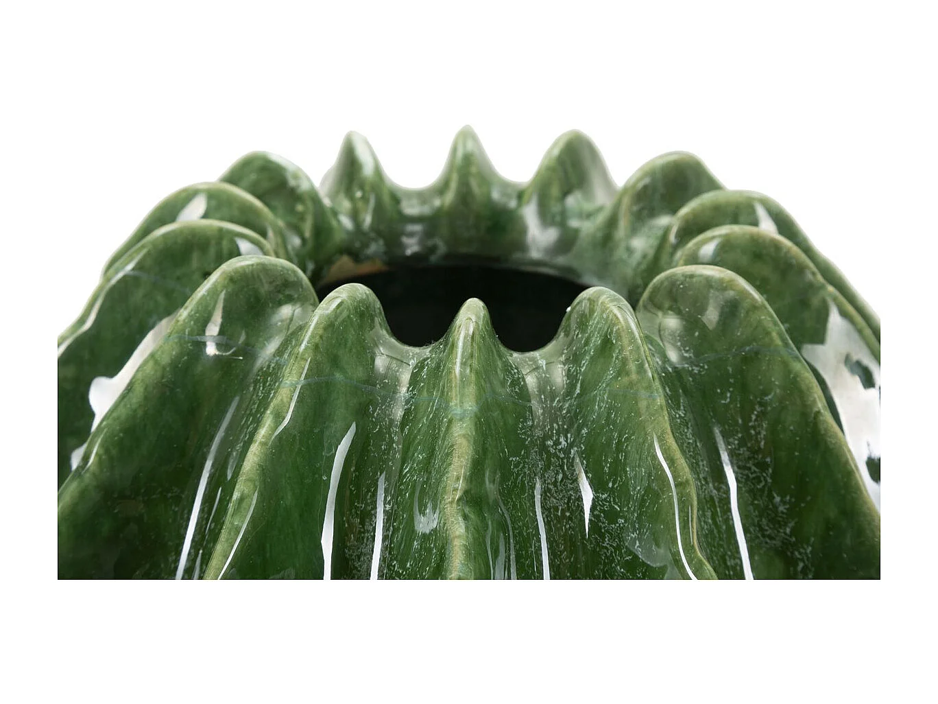 Vaso Decorativo MF820, Verde, 23,5x23,5x24,5 cm, Seven Design