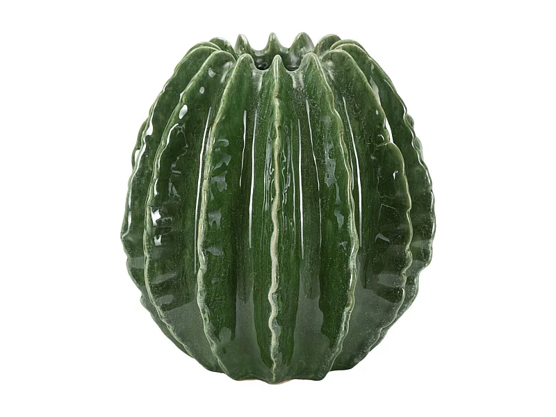 Vaso Decorativo MF820, Verde, 23,5x23,5x24,5 cm, Seven Design