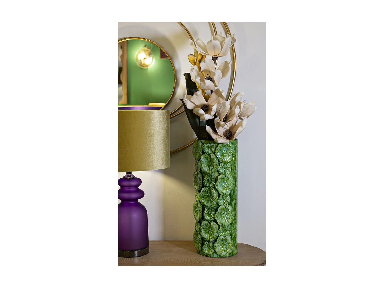 Vase Décoratif MF850, Blanc, 18x17,5x46 cm, Seven Design