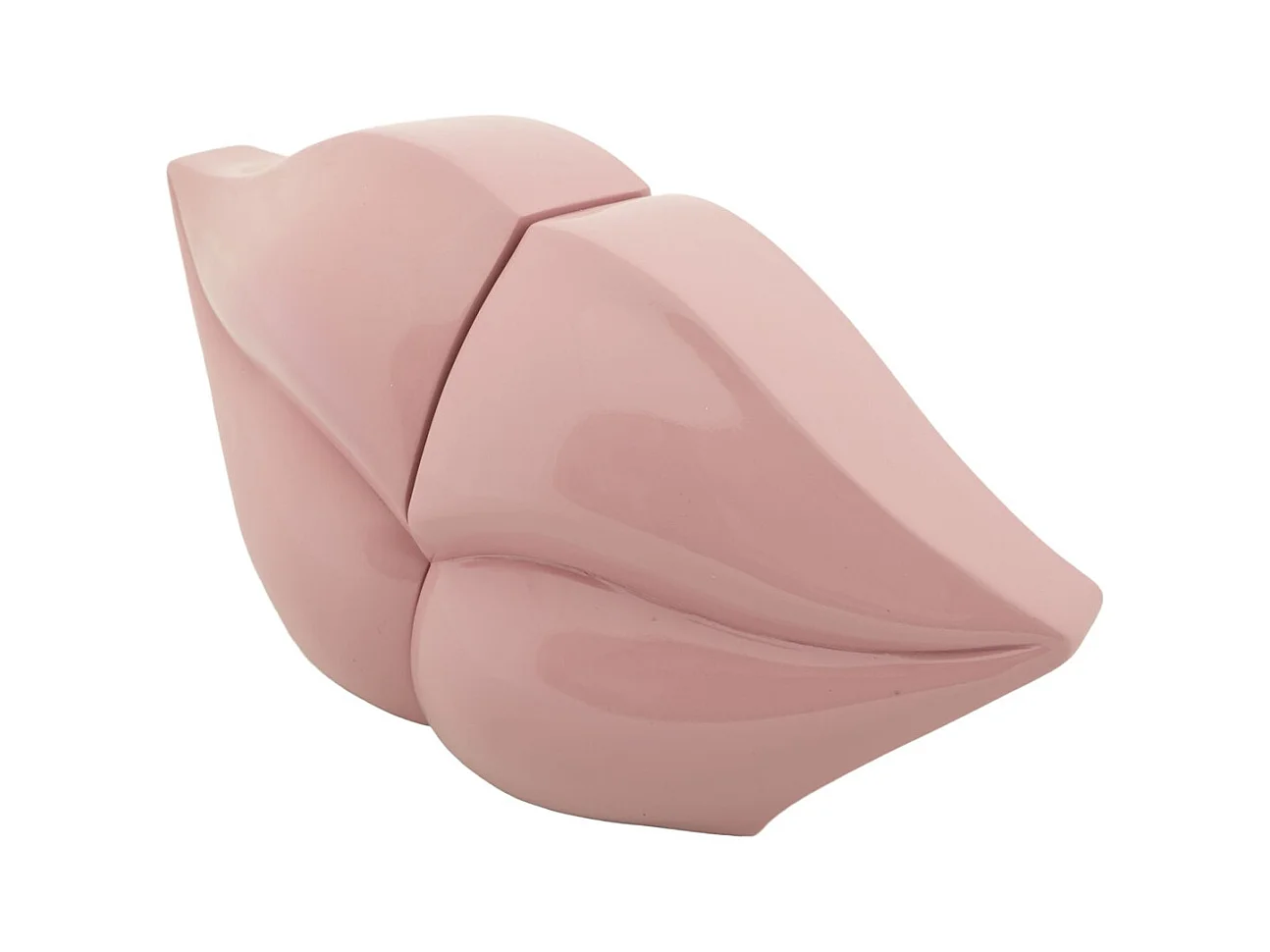 Sculpture Bouche, Rose, 27x9x13 cm, Seven Design