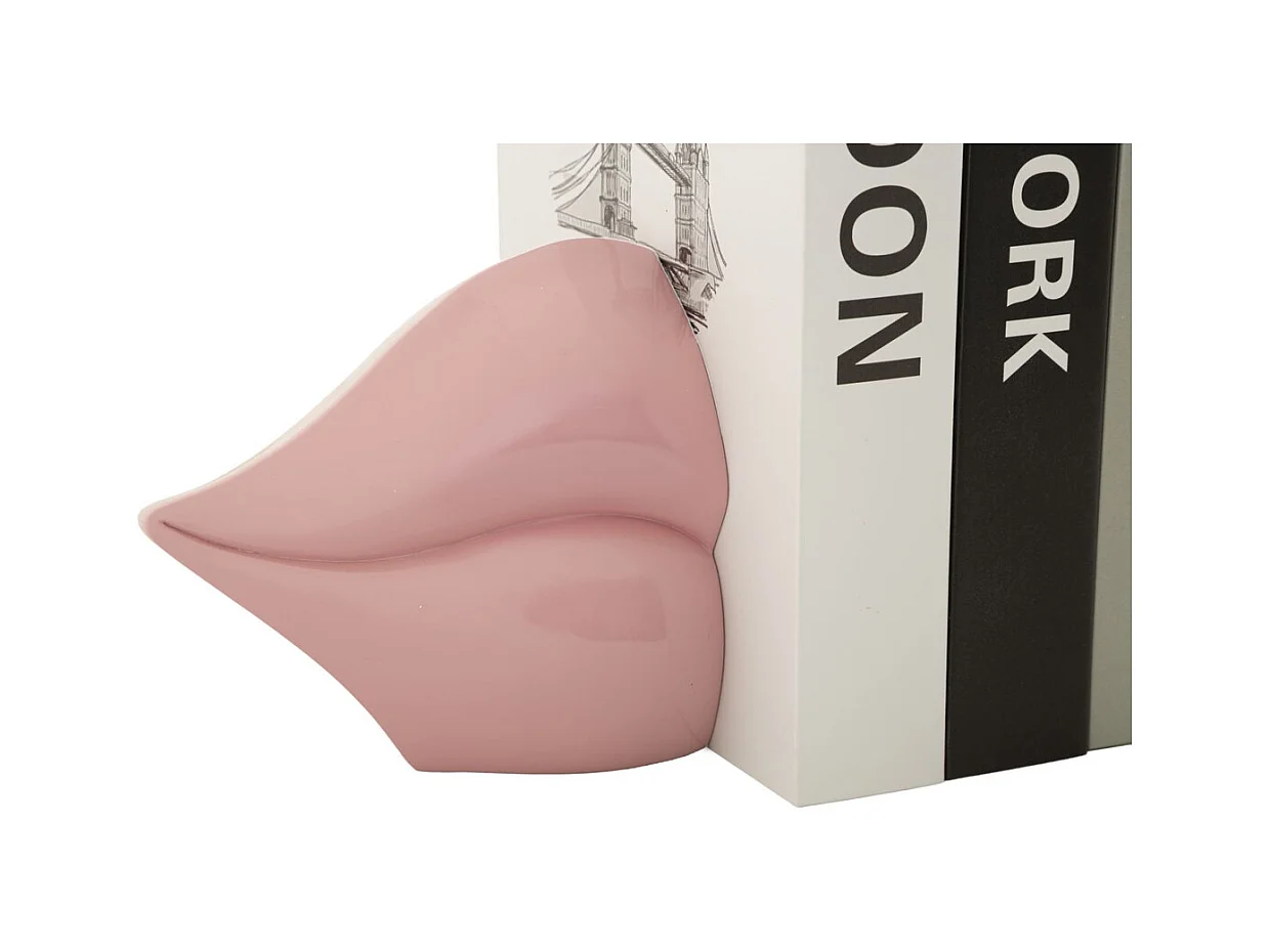 Sculpture Bouche, Rose, 27x9x13 cm, Seven Design